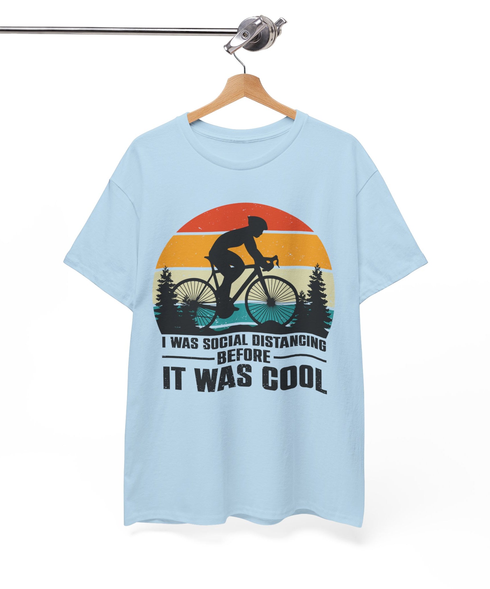Retro Social Distancing Cyclist Tee