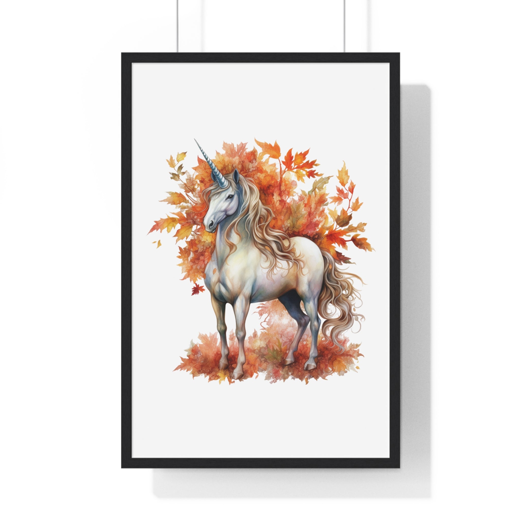 Whimsical Unicorn Art – Autumn Wall Poster | Gallory Hive