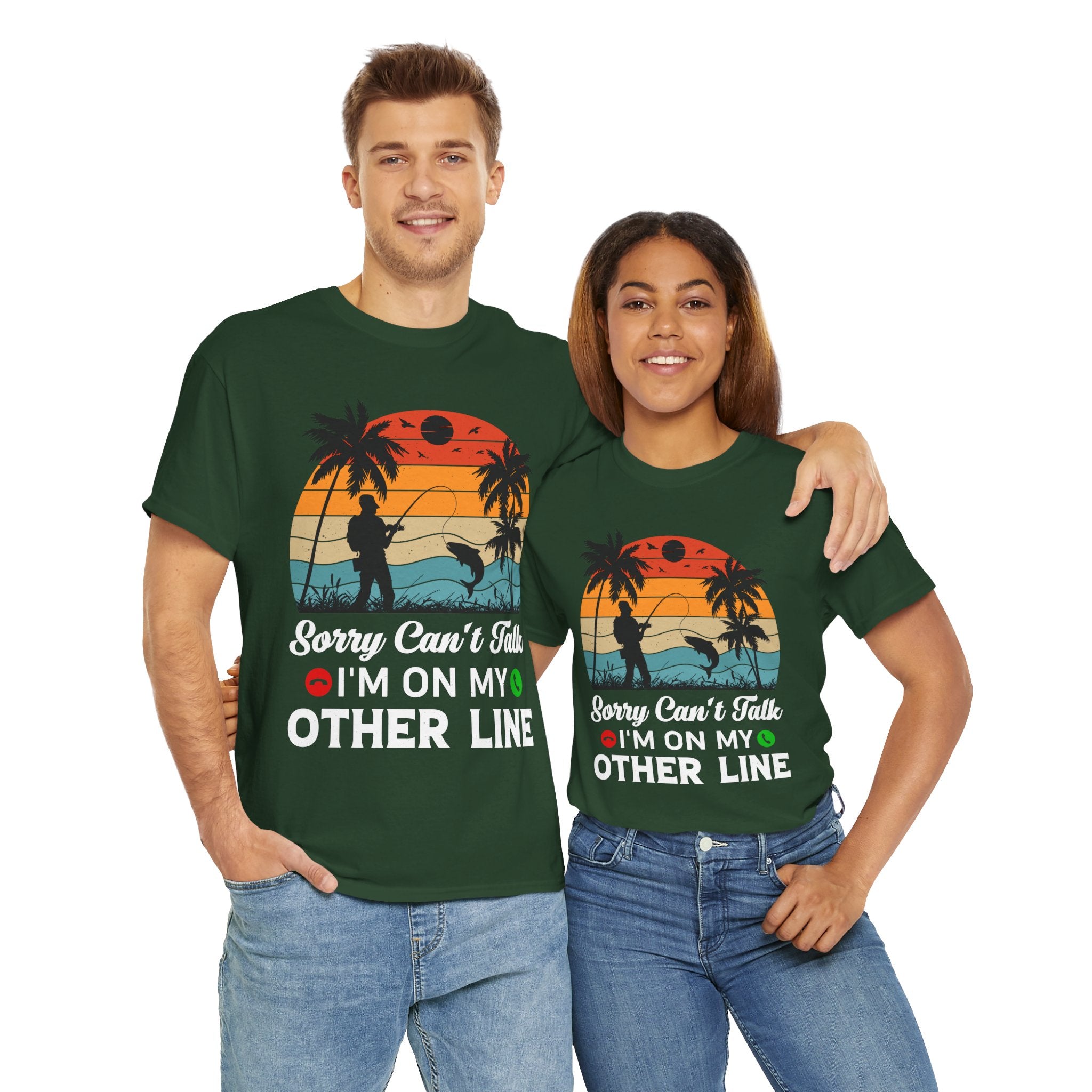 Funny Fishing T-Shirt – On My Other Line