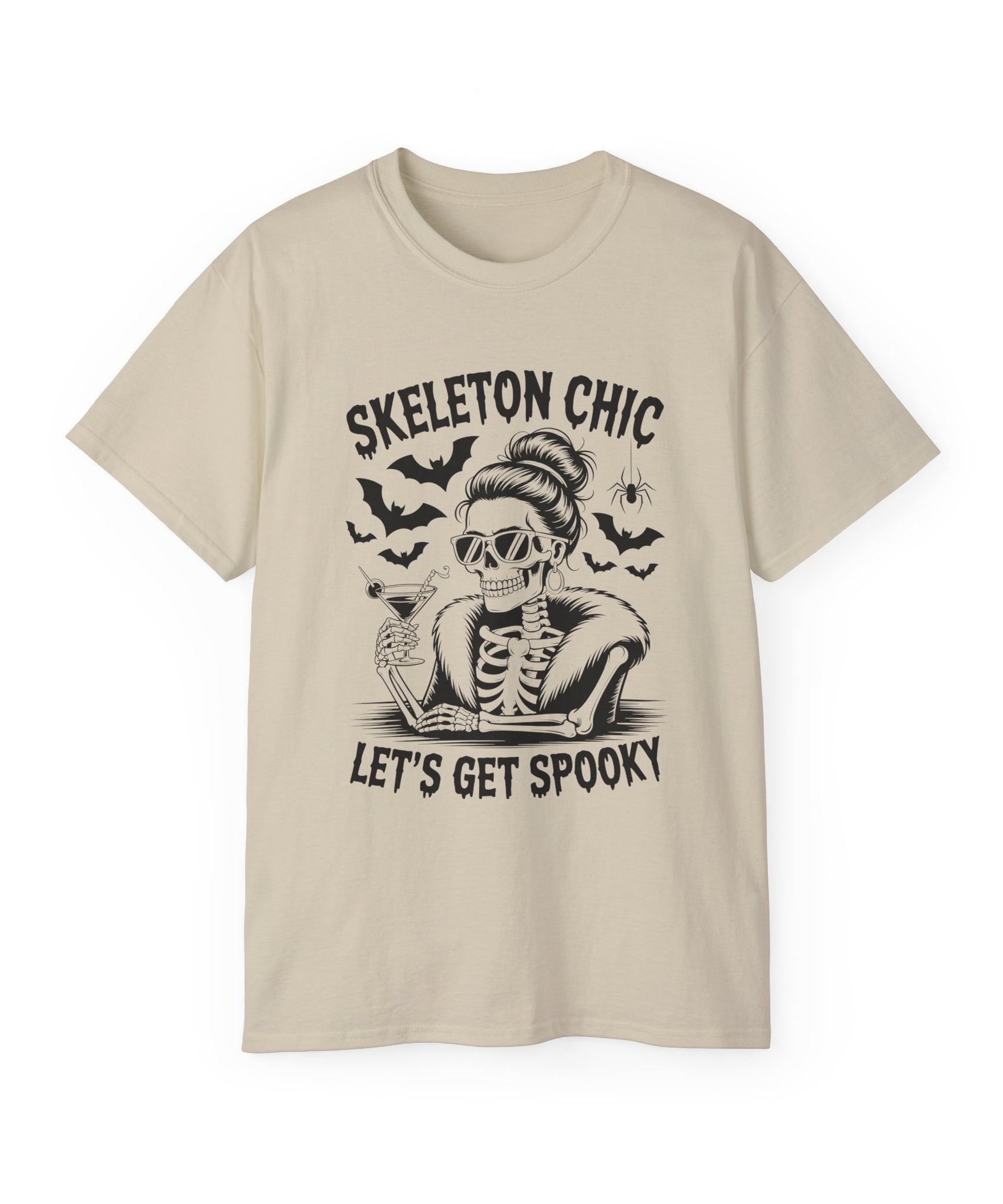 Vintage Rock Skeleton Halloween Shirt | Gallory Hive