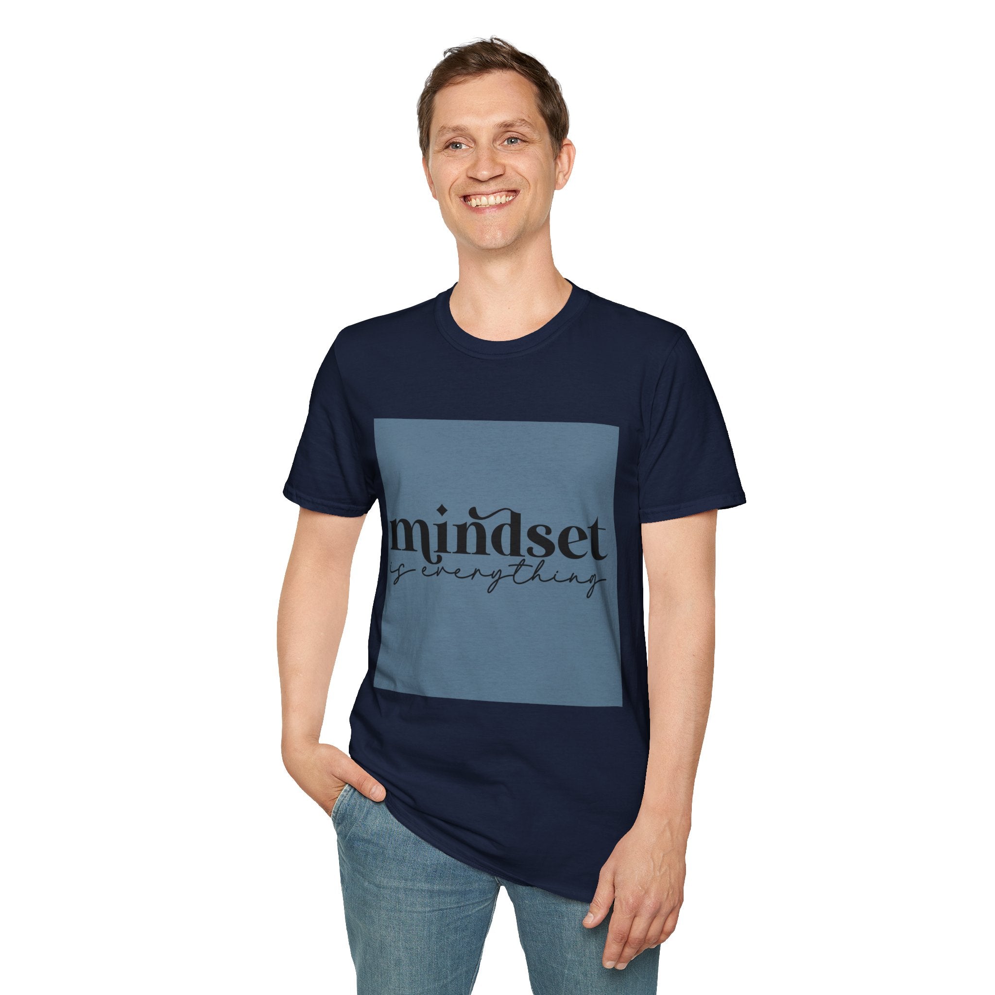 Unisex T-Shirt – "Mindset Is Everything" Motivational Quote Tee - Positive Affirmation Shirt for Friends, Inspirational Tee