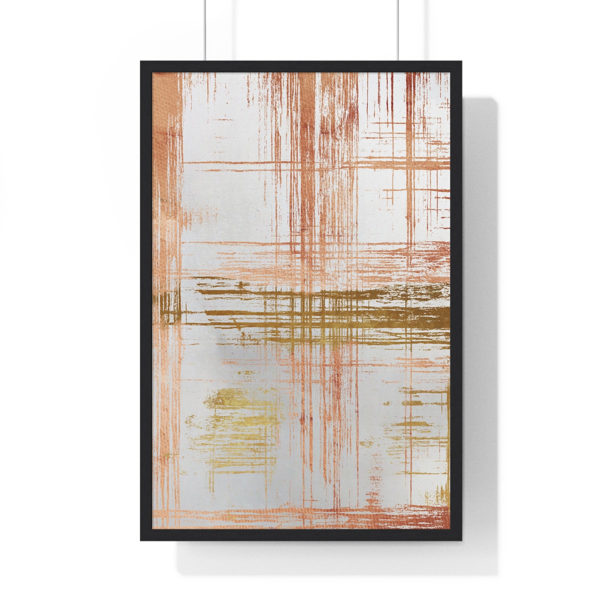 Vivid Abstract Art Wooden Frame Poster - Modern Wall Art