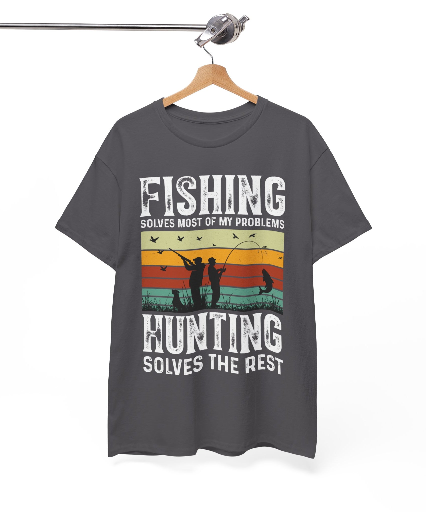 Funny Hunt and Fish Shirt for Men