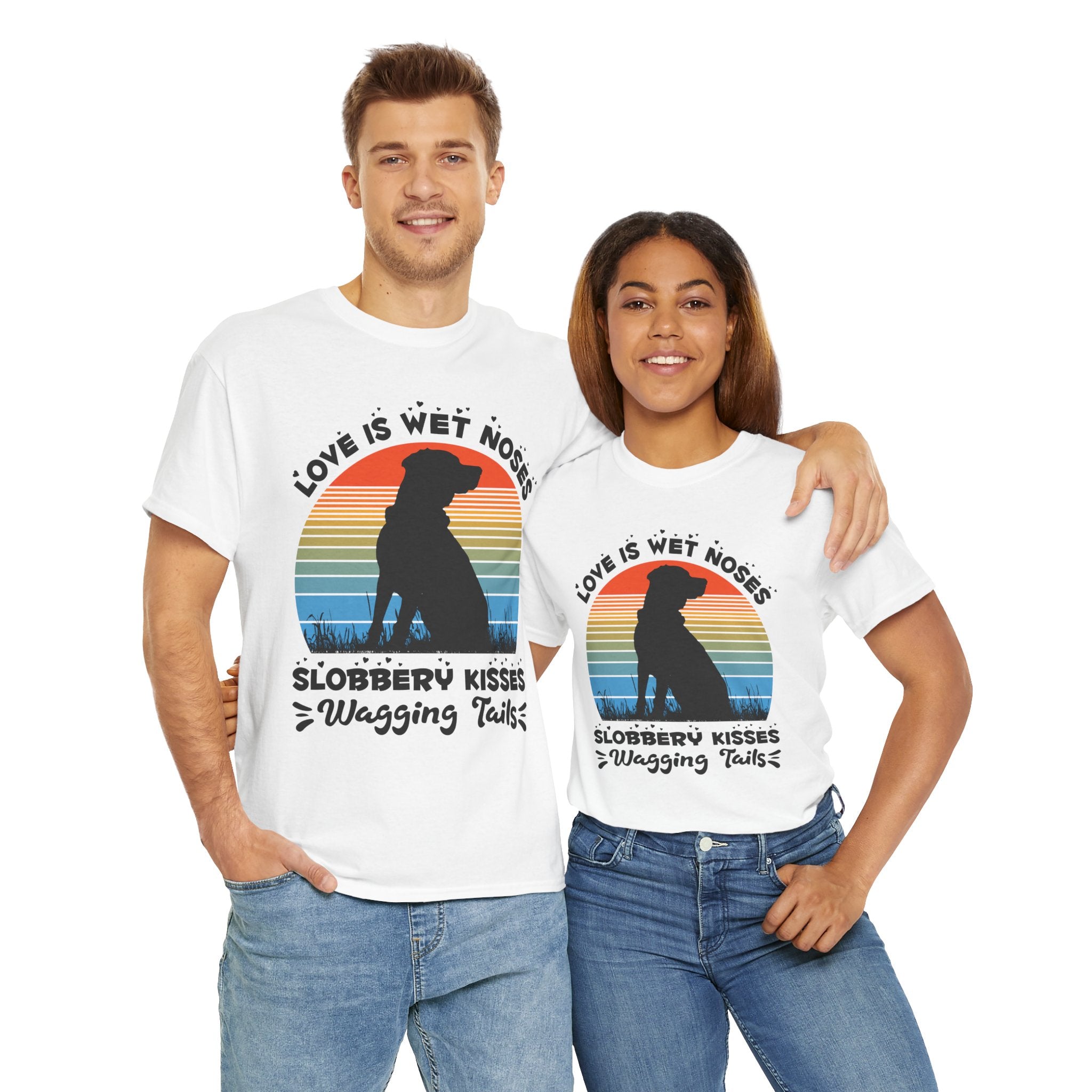 Funny Dog Lover Graphic Tee - Wet Noses