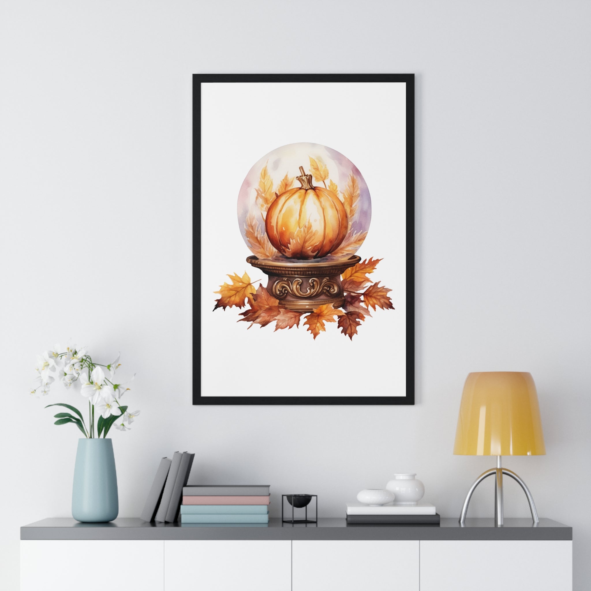 Whimsical Fall Globe – Pumpkin Wall Art | Gallory Hive