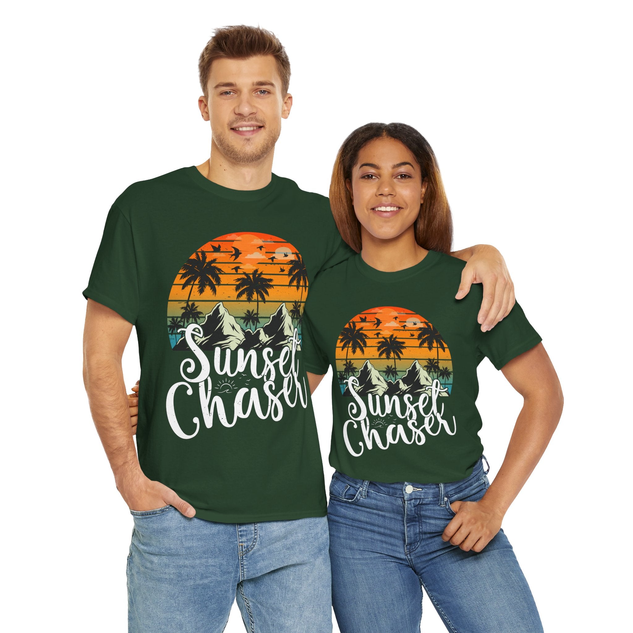 Sunset Surf Tee – Tropical & Mountain Vibes