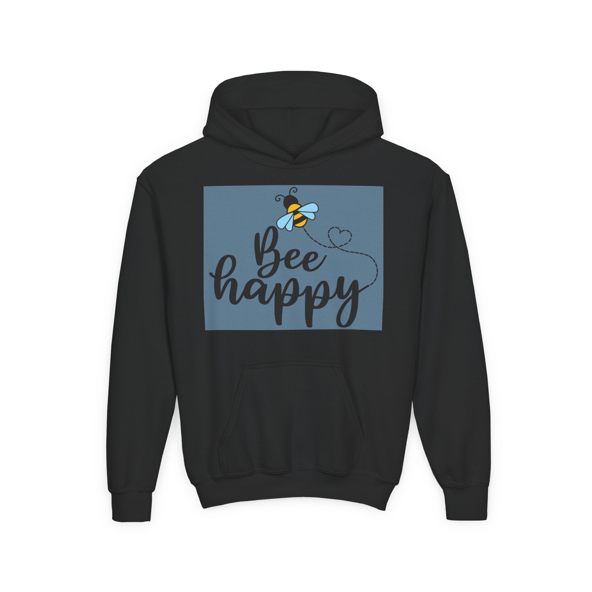 Bee Loved Unisex Kid's Hoodie – Whimsical Heart Trail Design