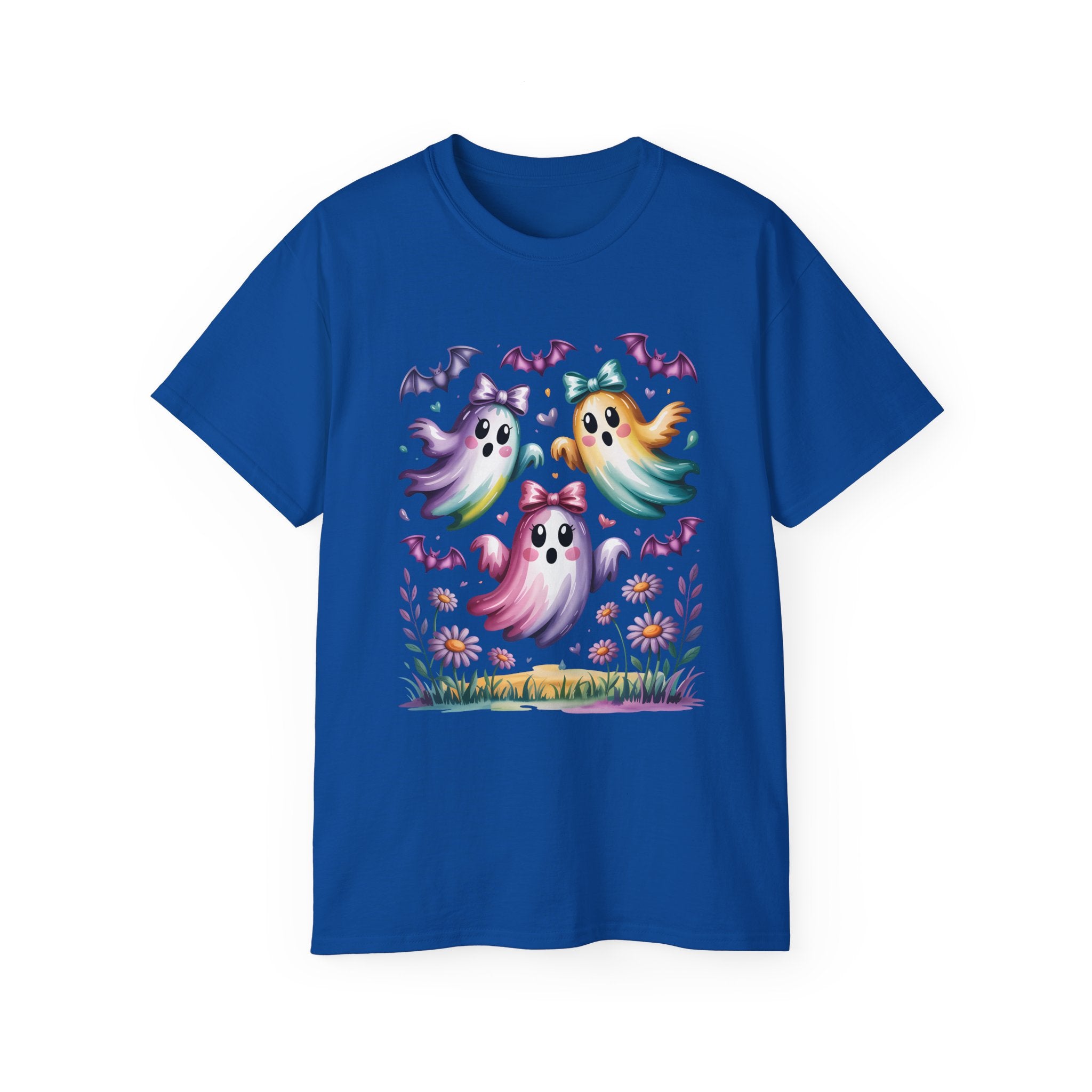 Floral Halloween Ghost Shirt – Kawaii Style