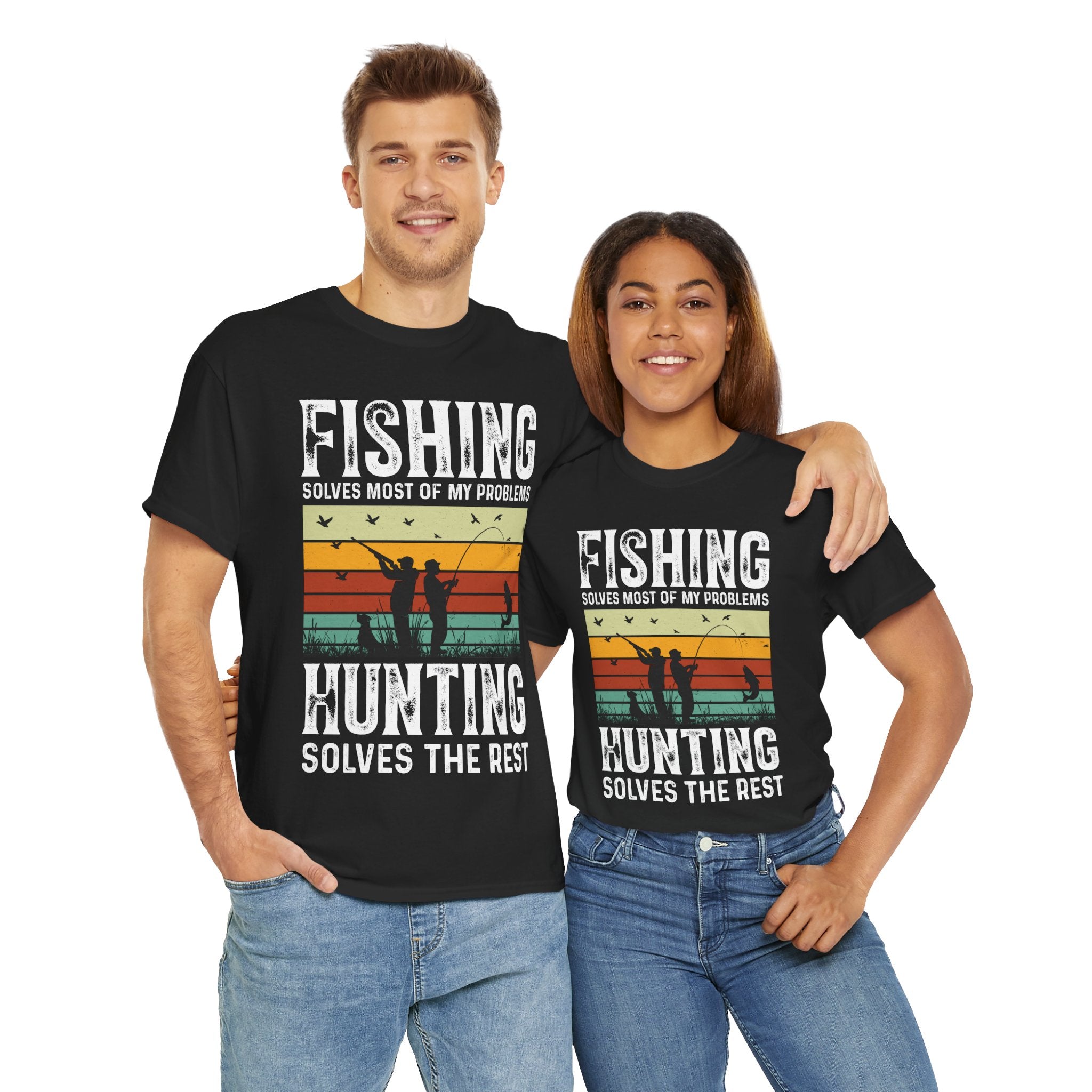 Funny Hunt and Fish Shirt for Men
