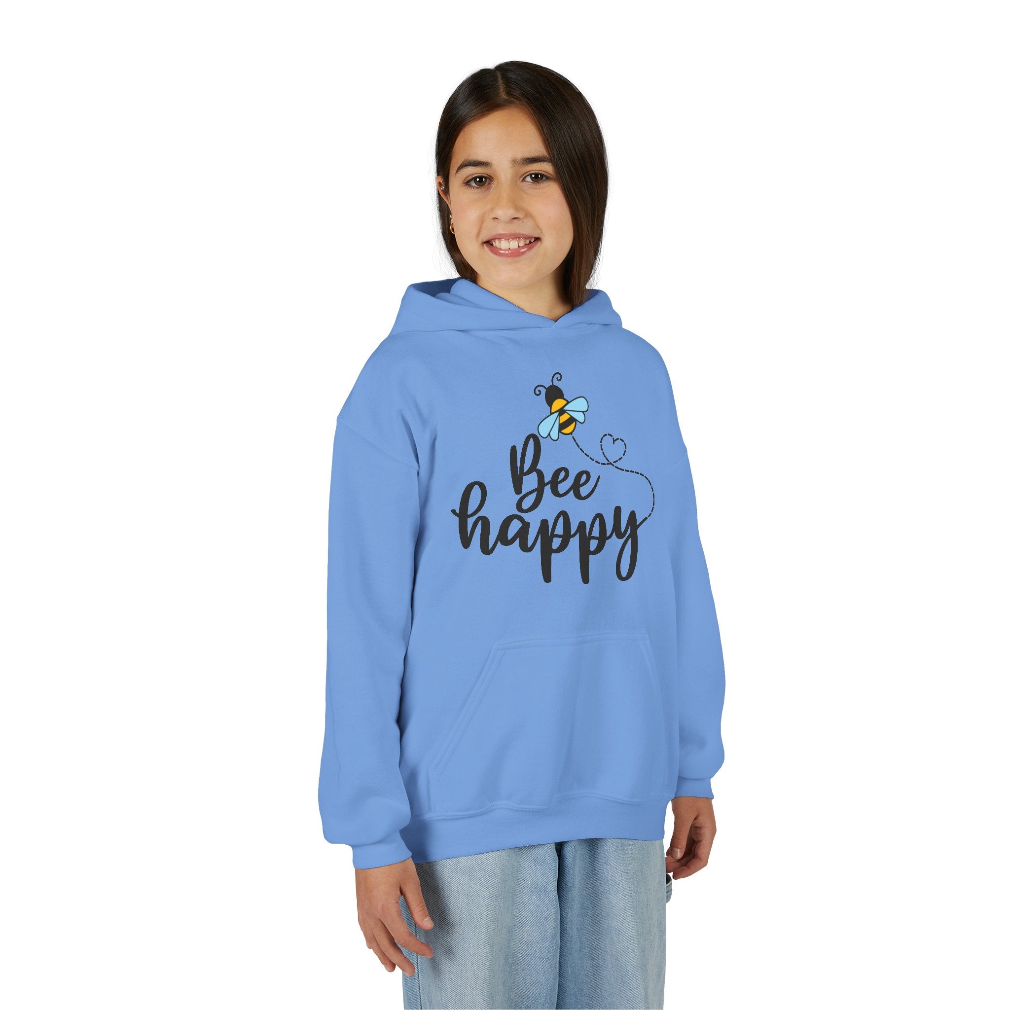 Bee Loved Unisex Kid's Hoodie – Whimsical Heart Trail Design