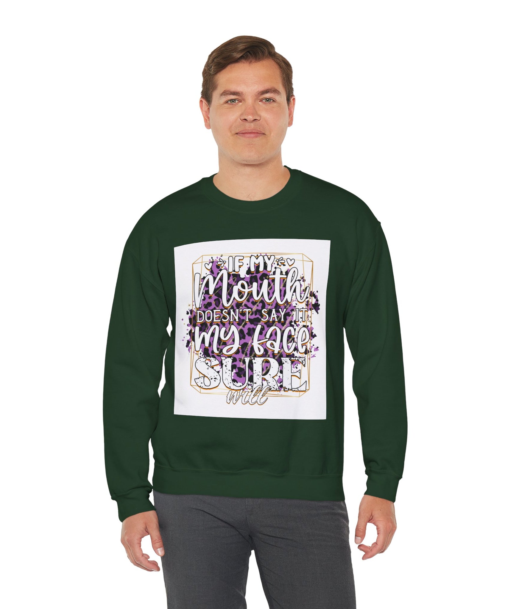 Expressive Crewneck Sweatshirt - Casual Humor Apparel, Gift for Friends, Family - Gallory Hive