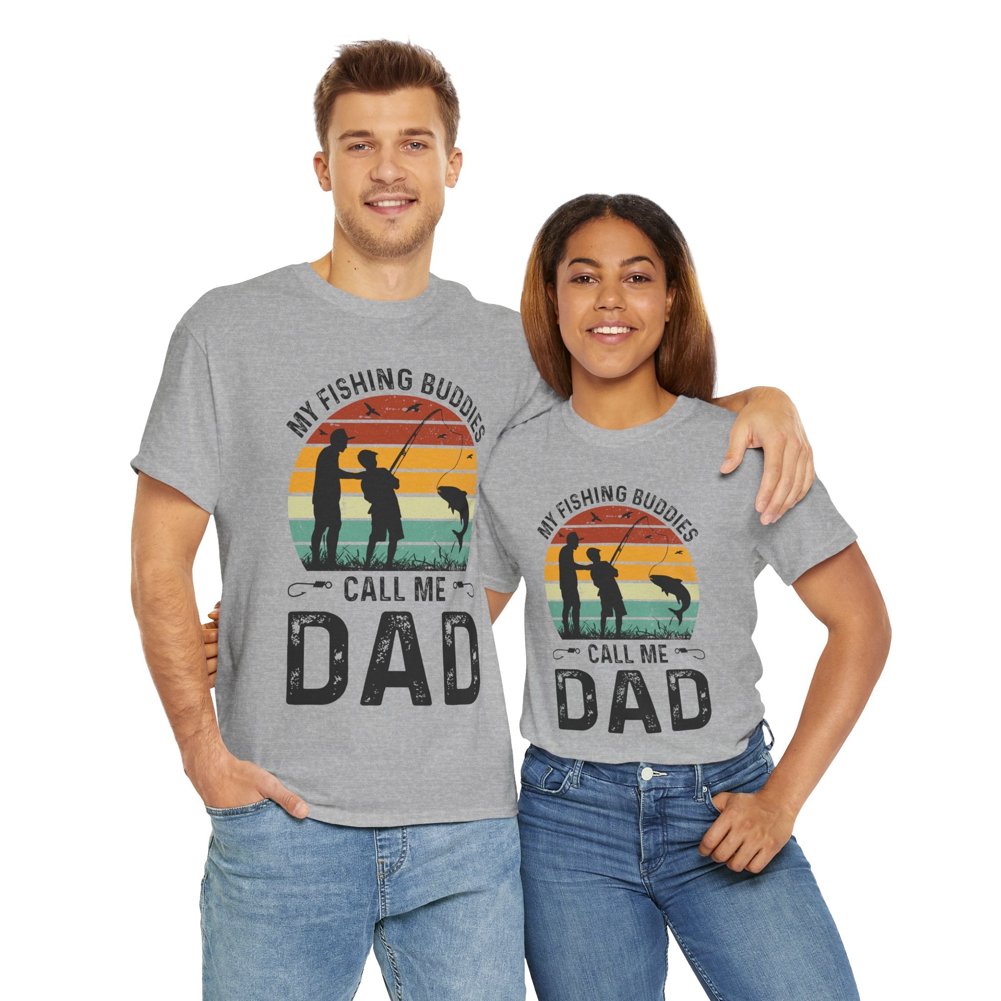 Vintage Dad & Kid Fishing Shirt