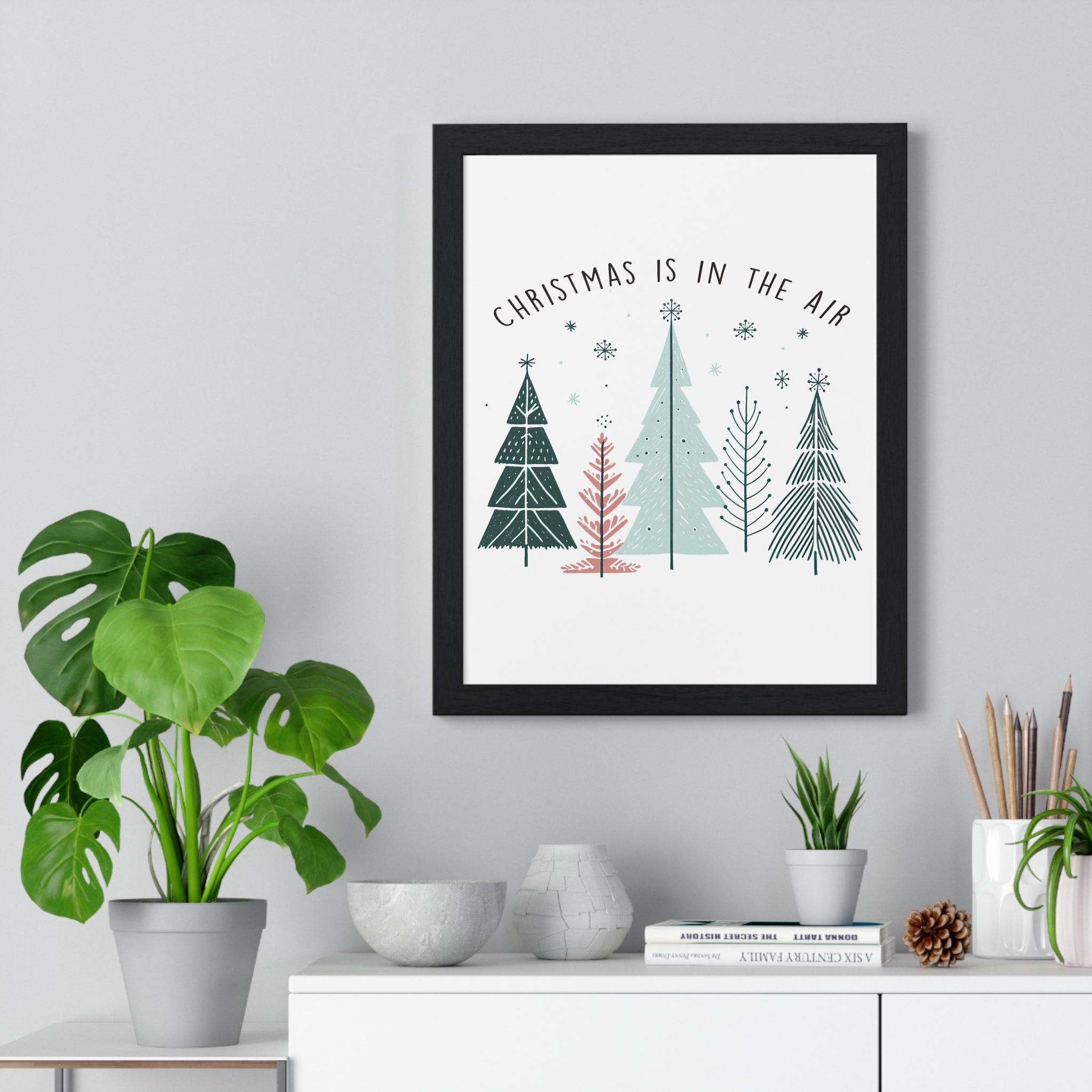 Christmas Is in the Air Framed Wall Decor