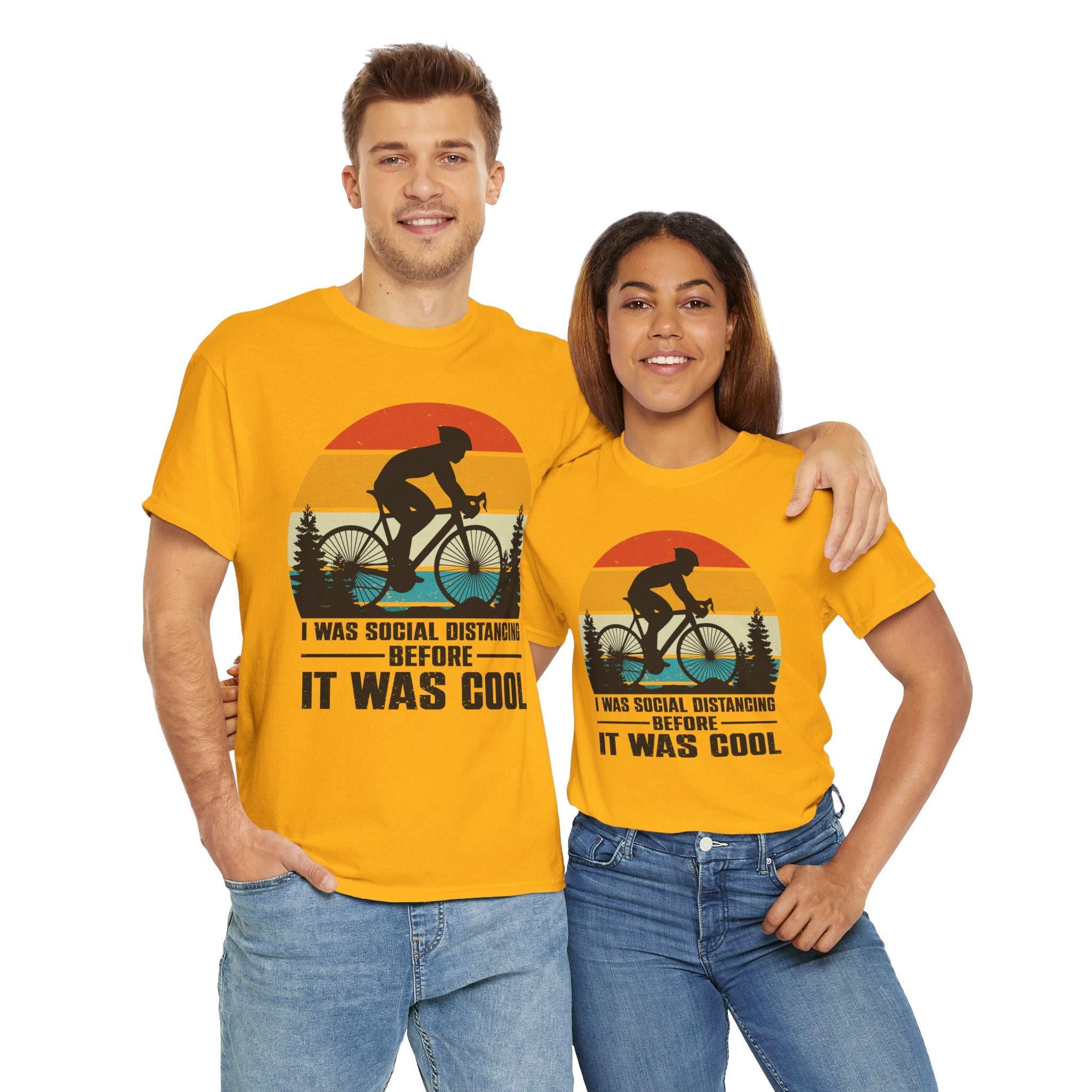 Retro Social Distancing Cyclist Tee