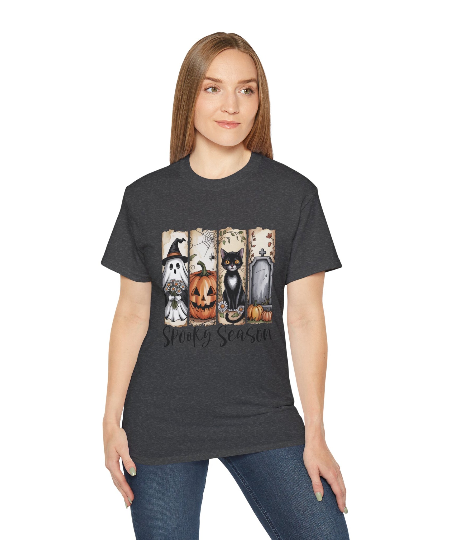 Unisex Spooky Season Tee - Inspirational Casual Wear, Christian T-Shirt, Motivational Gift, Faith-Based Apparel, Everyday Comfort - Gallory Hive