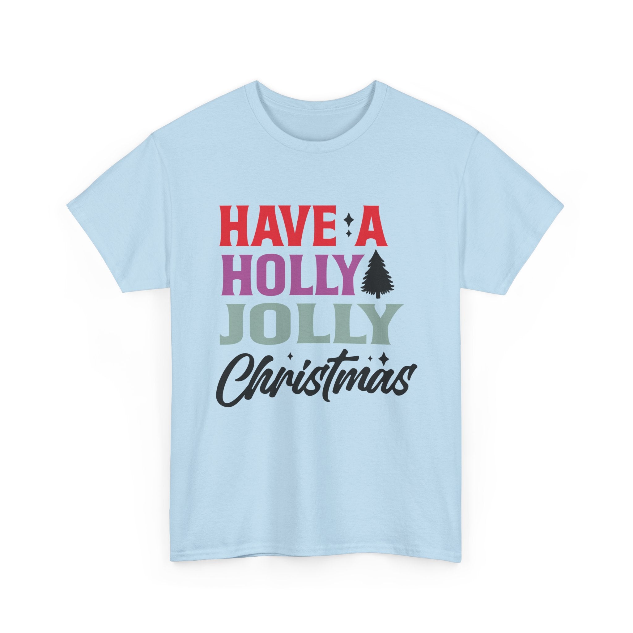 Festive Holly Jolly Christmas Graphic Tee | Gallory Hive