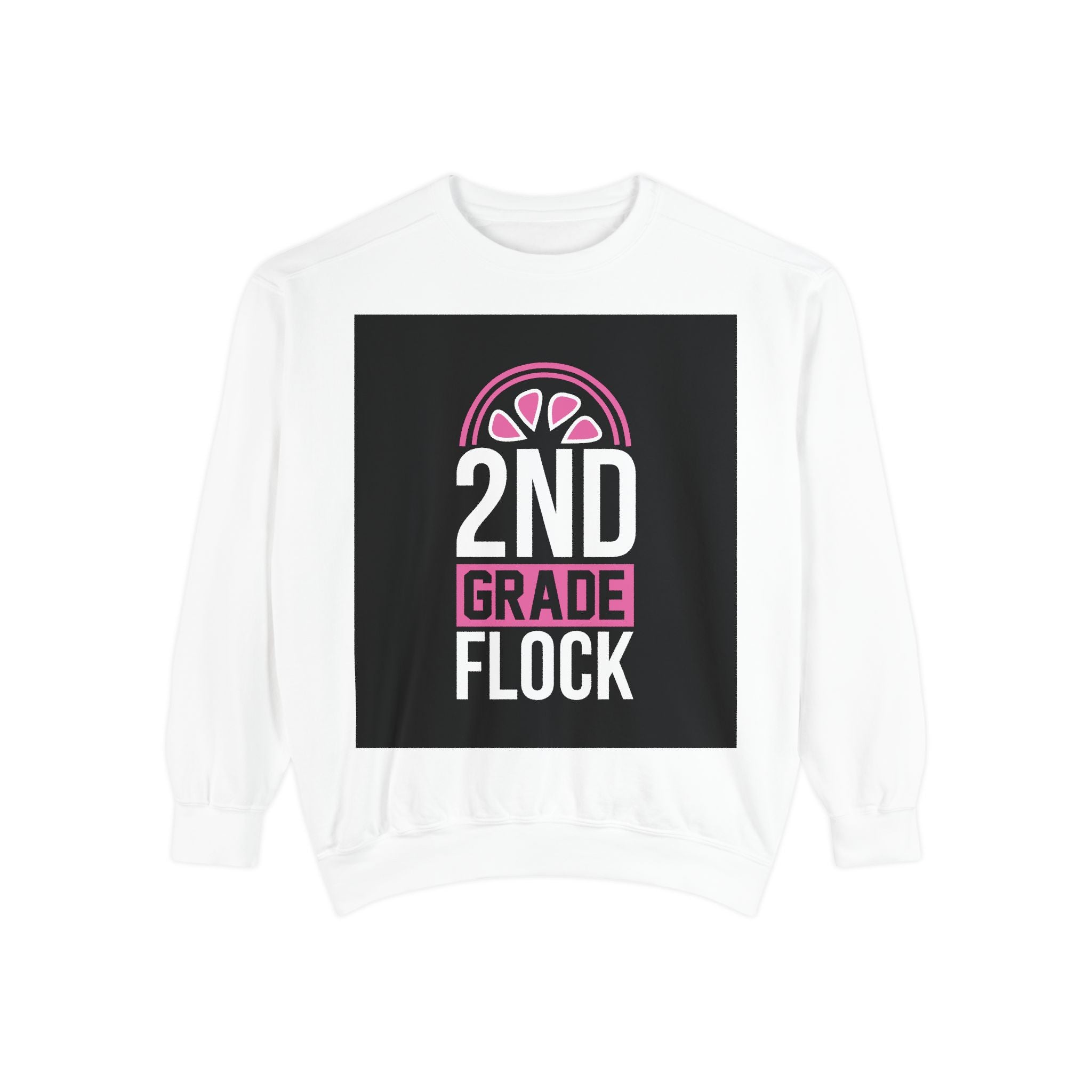 Unisex 2nd Grade Flock Sweatshirt | Perfect for Teachers, Back to School, Classroom, Gift for Kids, Cozy Style