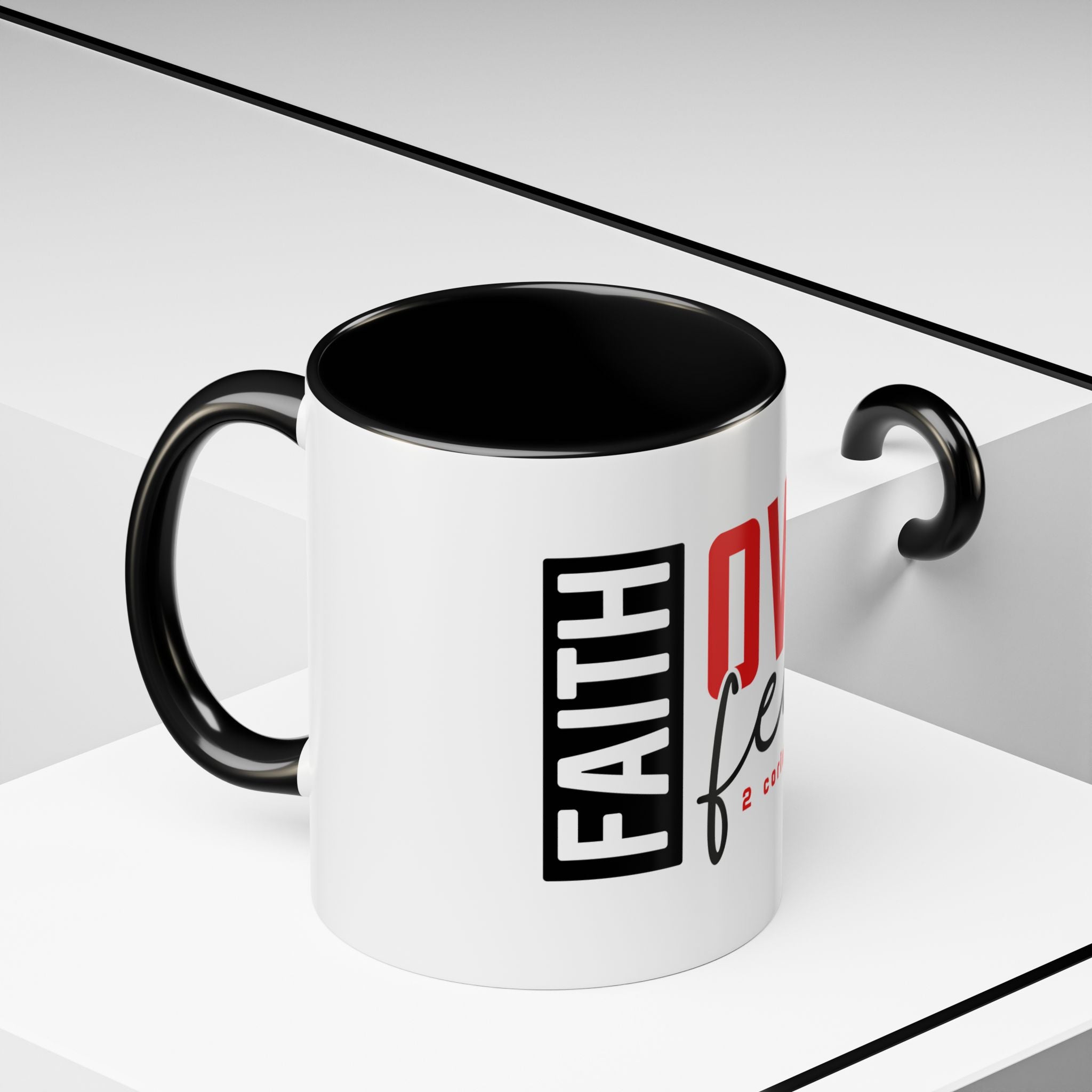 Faith Scripture Accent Coffee Mug | Gallory Hive
