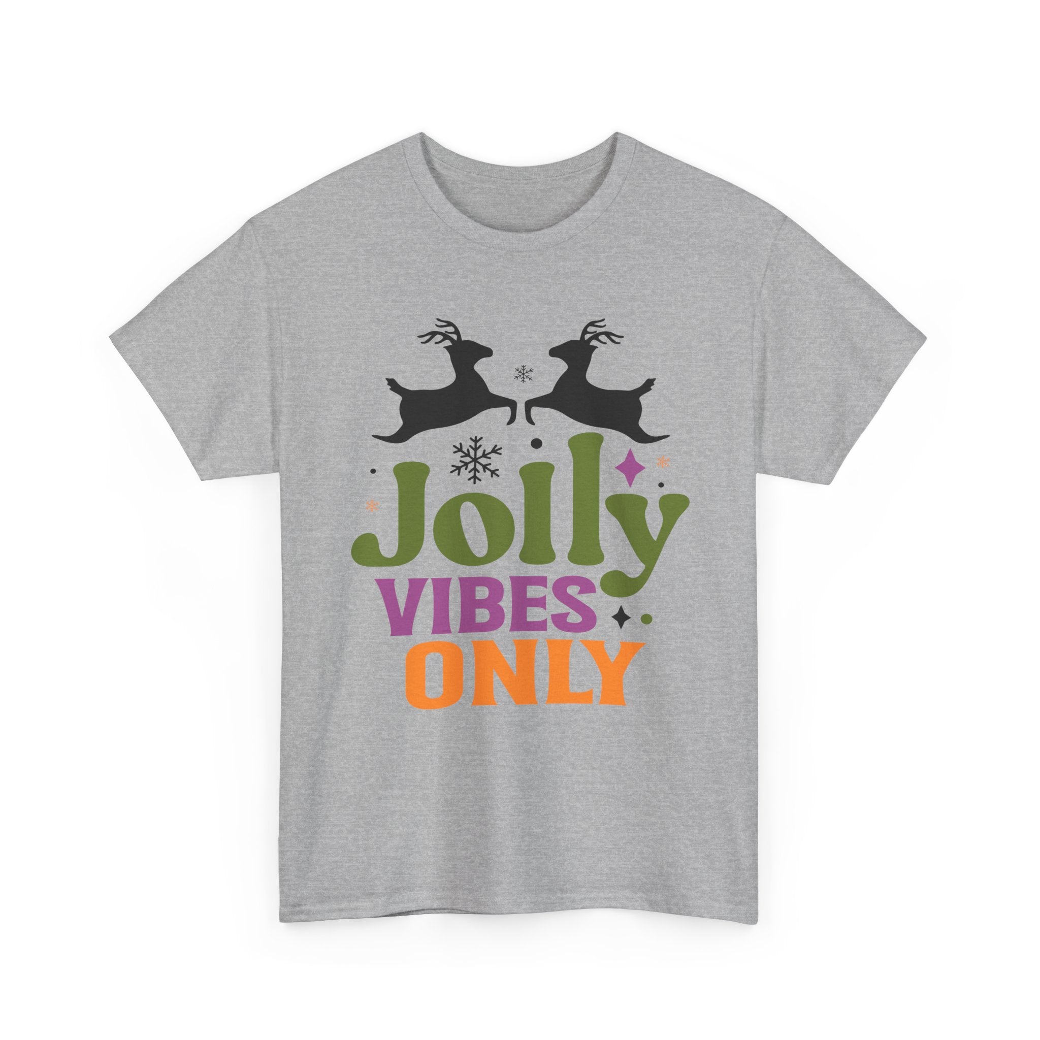 Jolly Vibes Only Retro Christmas Tee | Gallory Hive