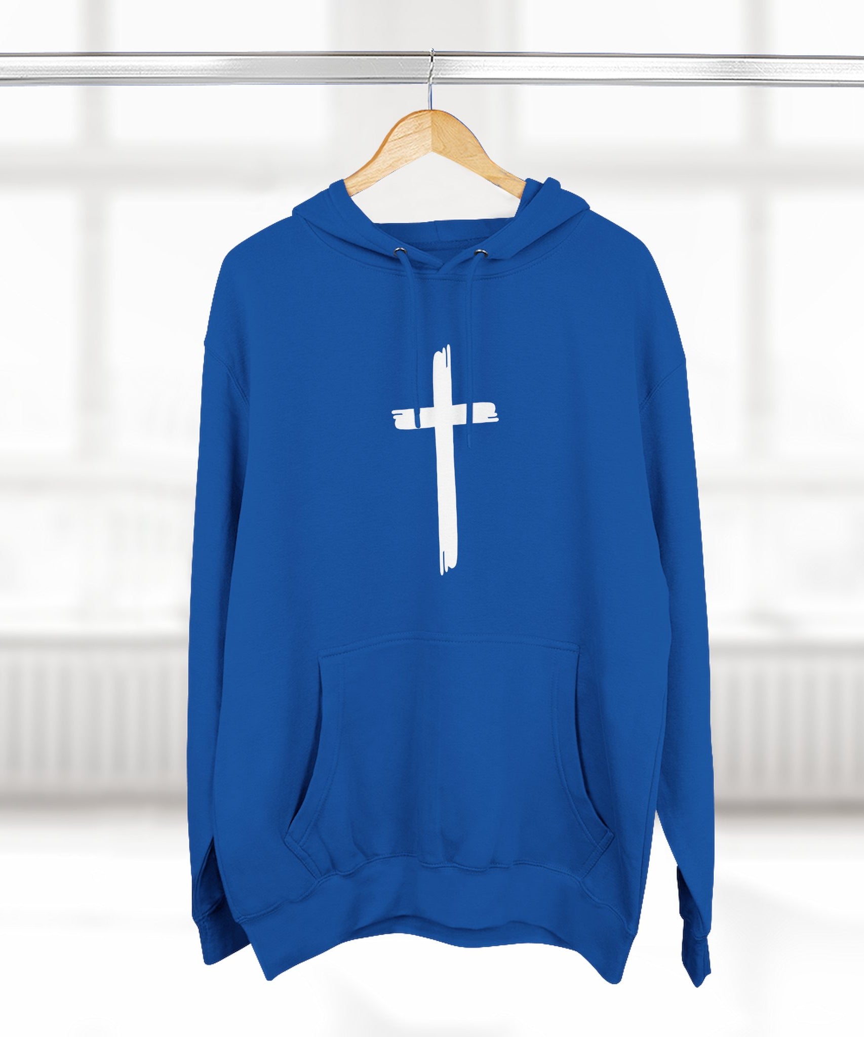 Faith-Inspired Fleece Hoodie, Comfortable Hoodie, Spiritual Gift, Cross Design, Inspirational Fashion, Cozy & Stylish - Gallory Hive