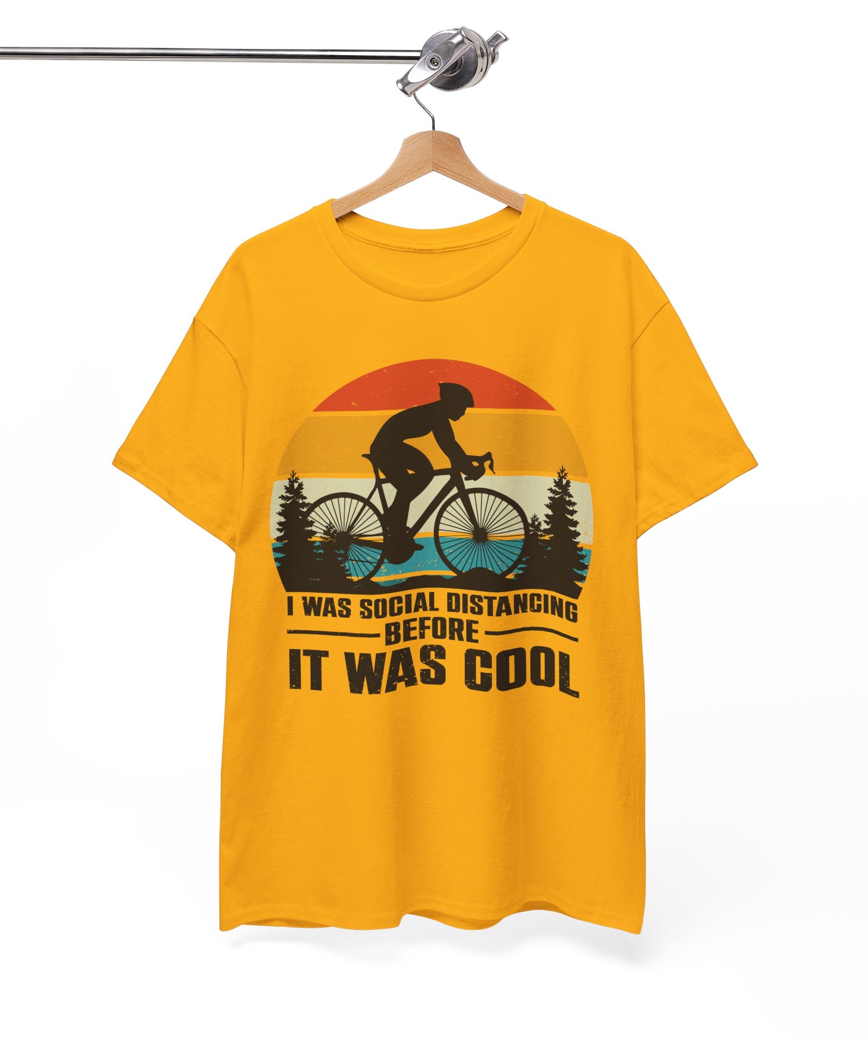 Retro Social Distancing Cyclist Tee