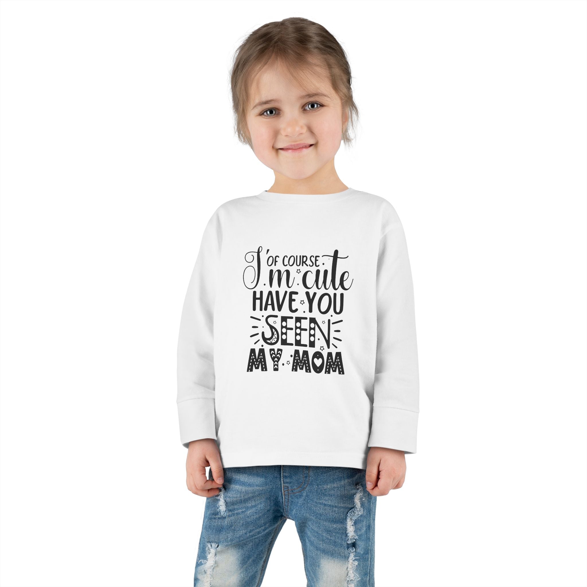 Toddler Long Sleeve Tee - Cute Gift for Dads, Family Celebrations, Birthday Party