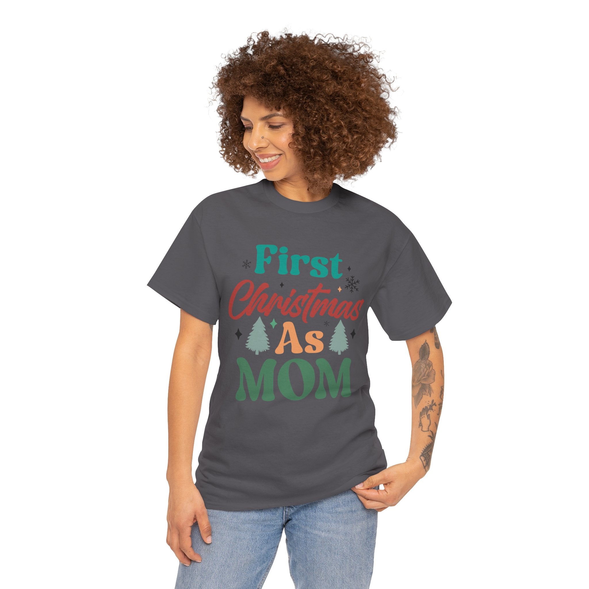 First Christmas as Mom T-Shirt | Gallory Hive