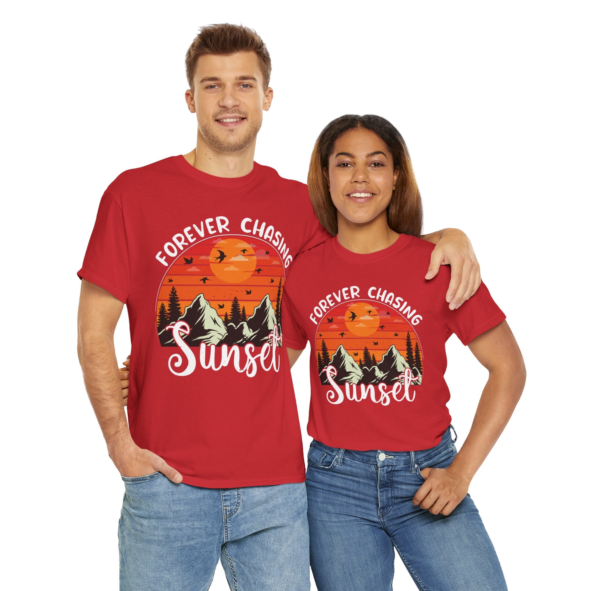 Sunset Mountain Scene T-Shirt