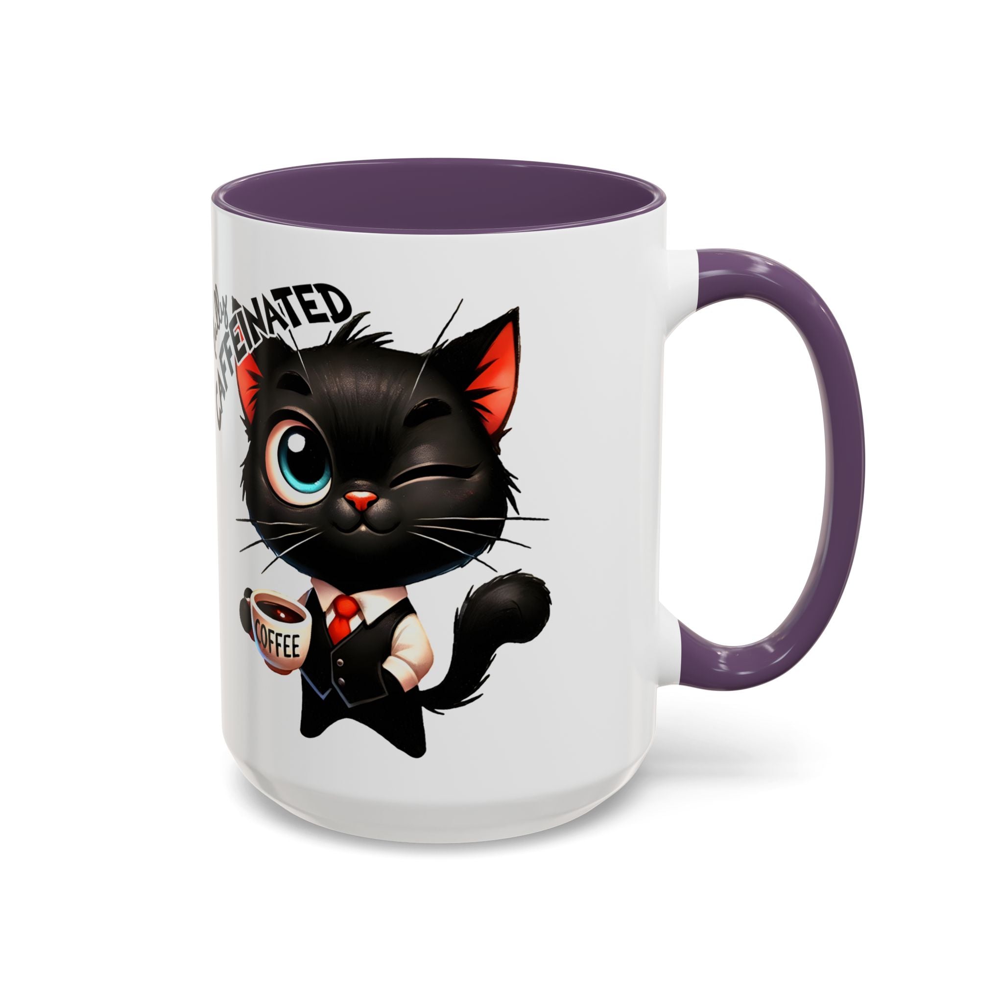 Cute Black Cat Accent Coffee Mug Gallory Hive