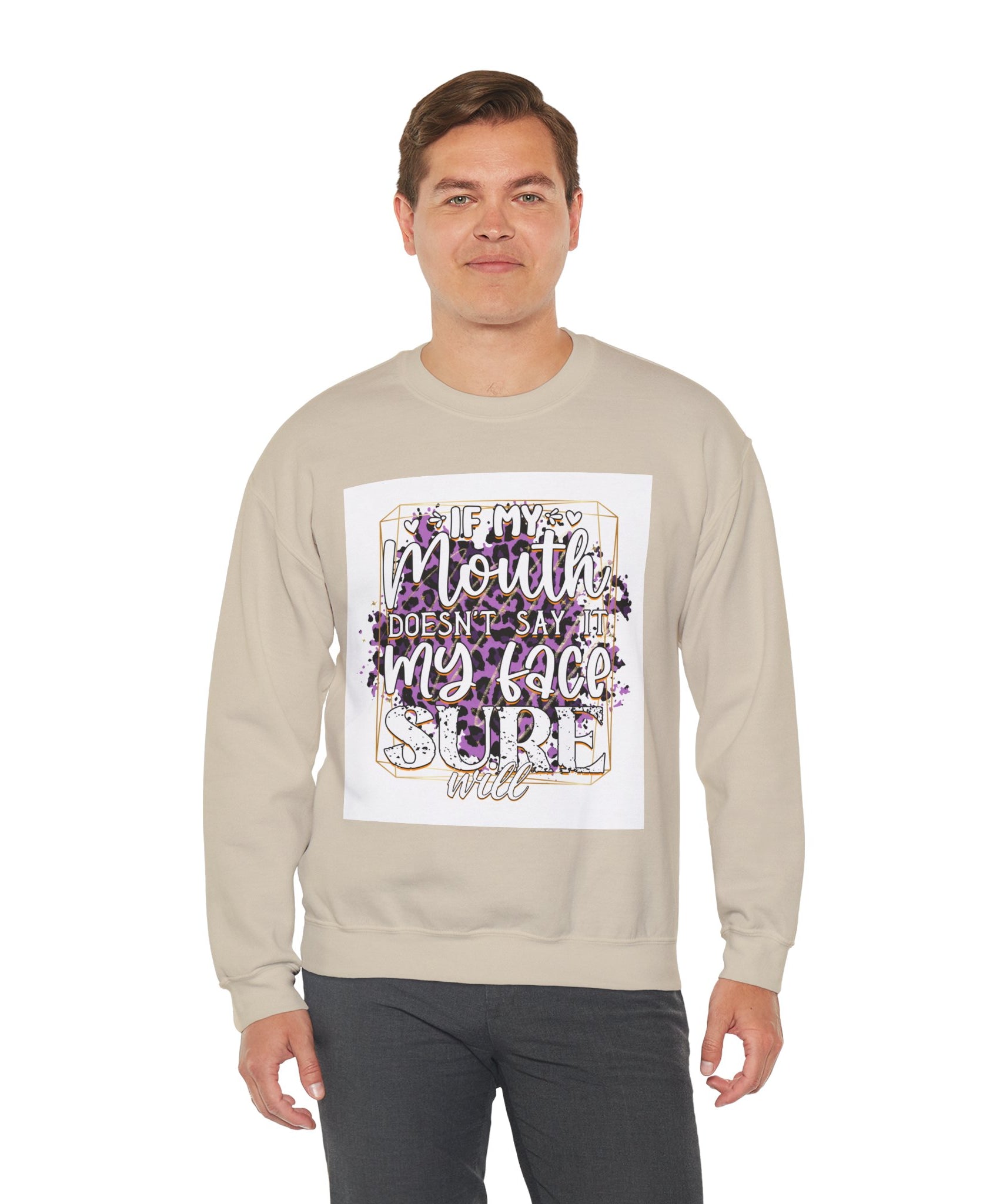 Expressive Crewneck Sweatshirt - Casual Humor Apparel, Gift for Friends, Family - Gallory Hive