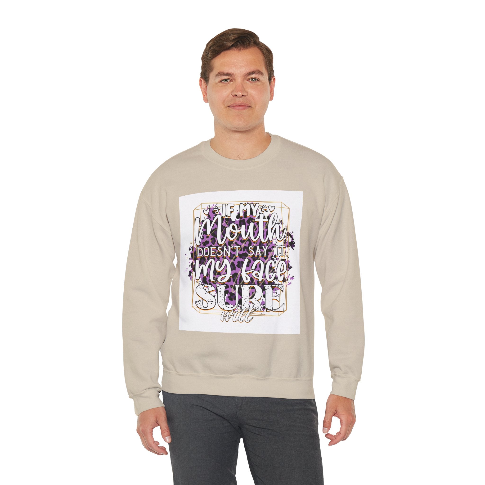 Expressive Crewneck Sweatshirt - Casual Humor Apparel, Gift for Friends, Family