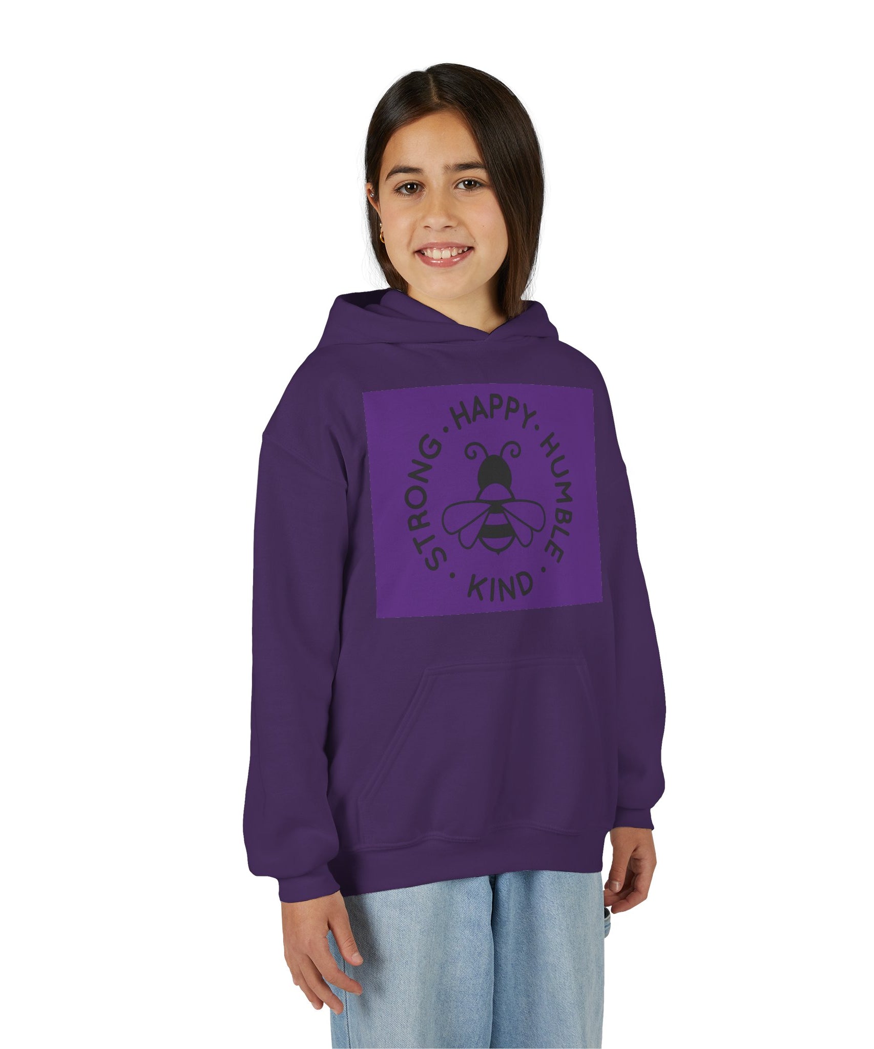 Unisex Kid's "Strong Happy Humble Kind" Hoodie