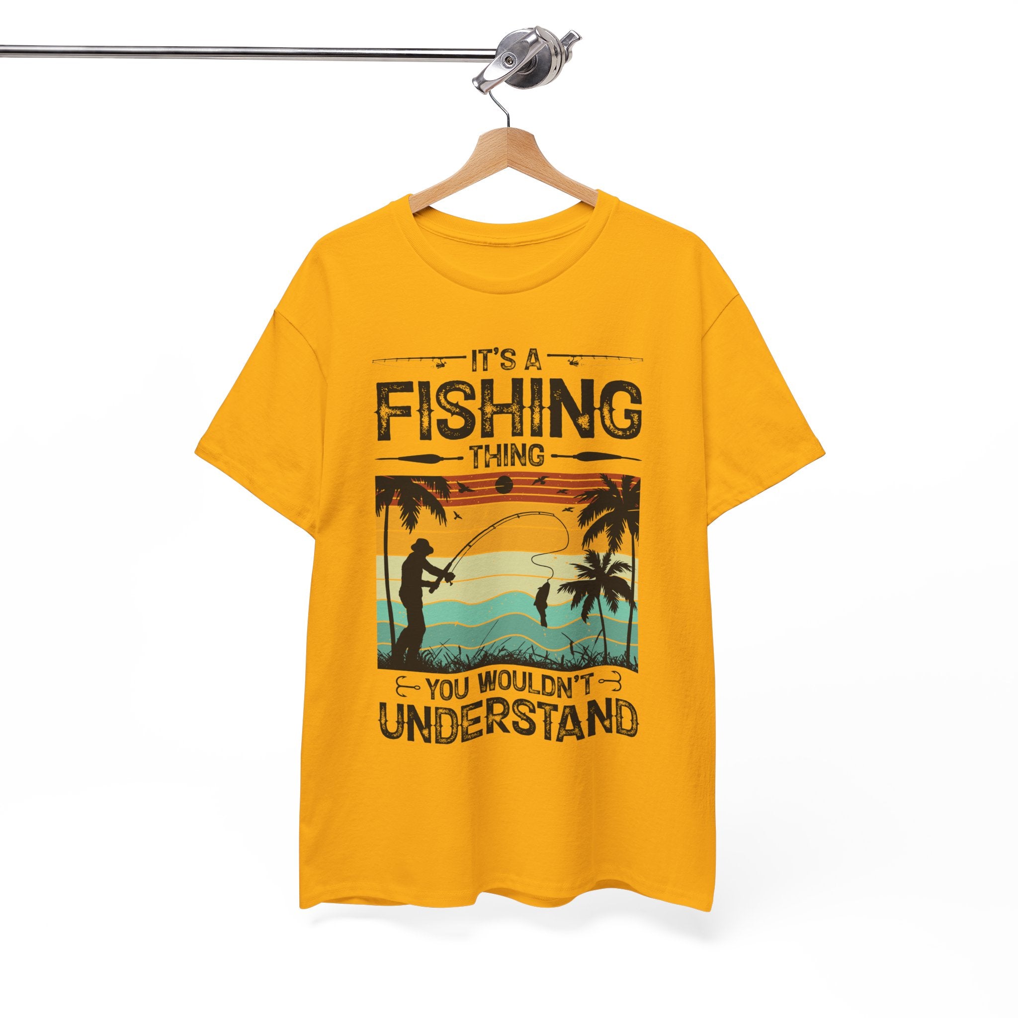 Funny Fishing Shirt – Vintage Sunset Design | Gallory Hive