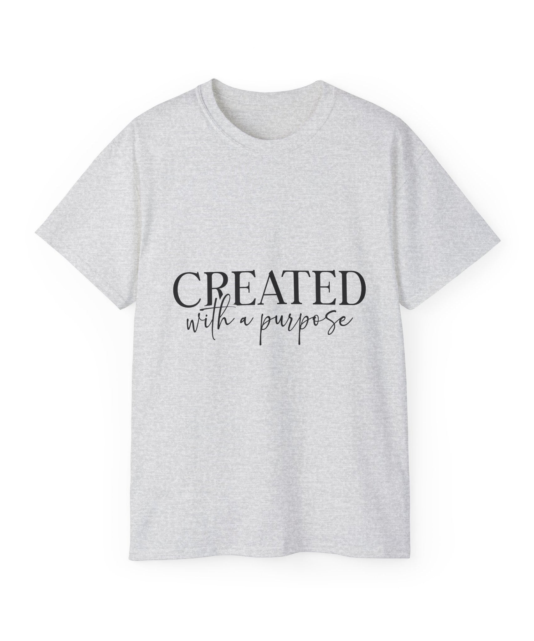 Unisex Created with a Purpose Tee - Inspirational Casual Wear, Christian T-Shirt, Motivational Gift, Faith-Based Apparel, Everyday Comfort - Gallory Hive