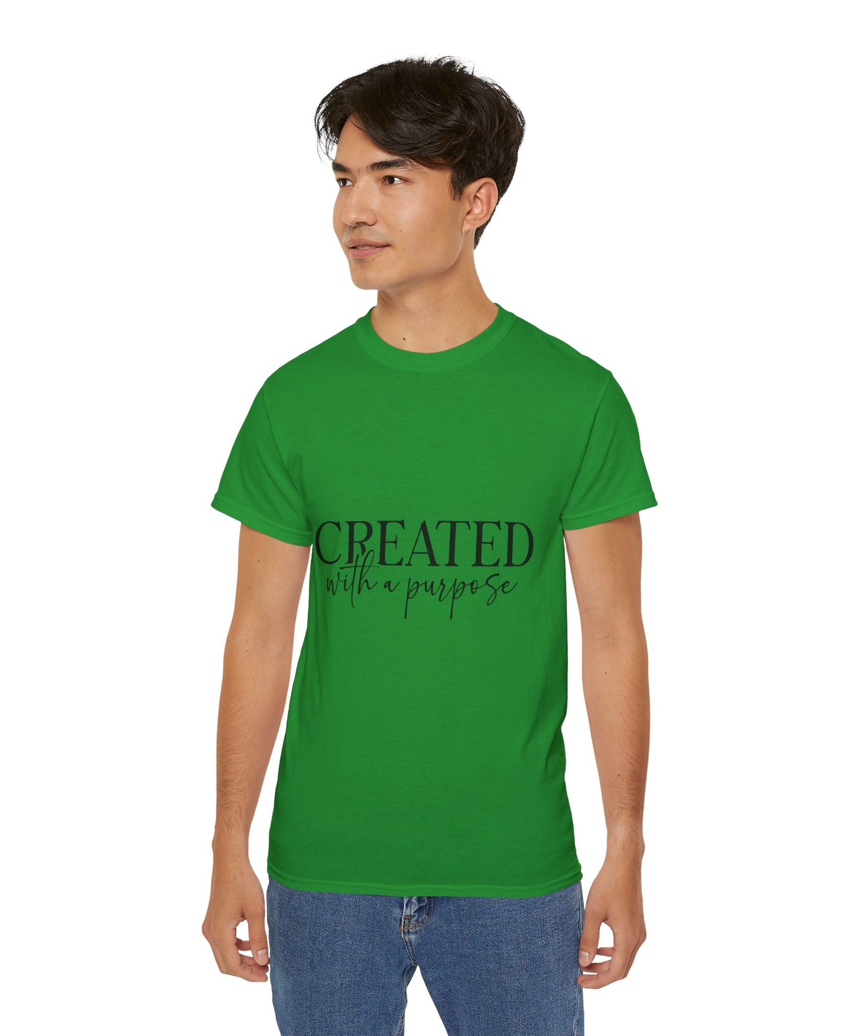 Unisex Created with a Purpose Tee - Inspirational Casual Wear, Christian T-Shirt, Motivational Gift, Faith-Based Apparel, Everyday Comfort - Gallory Hive