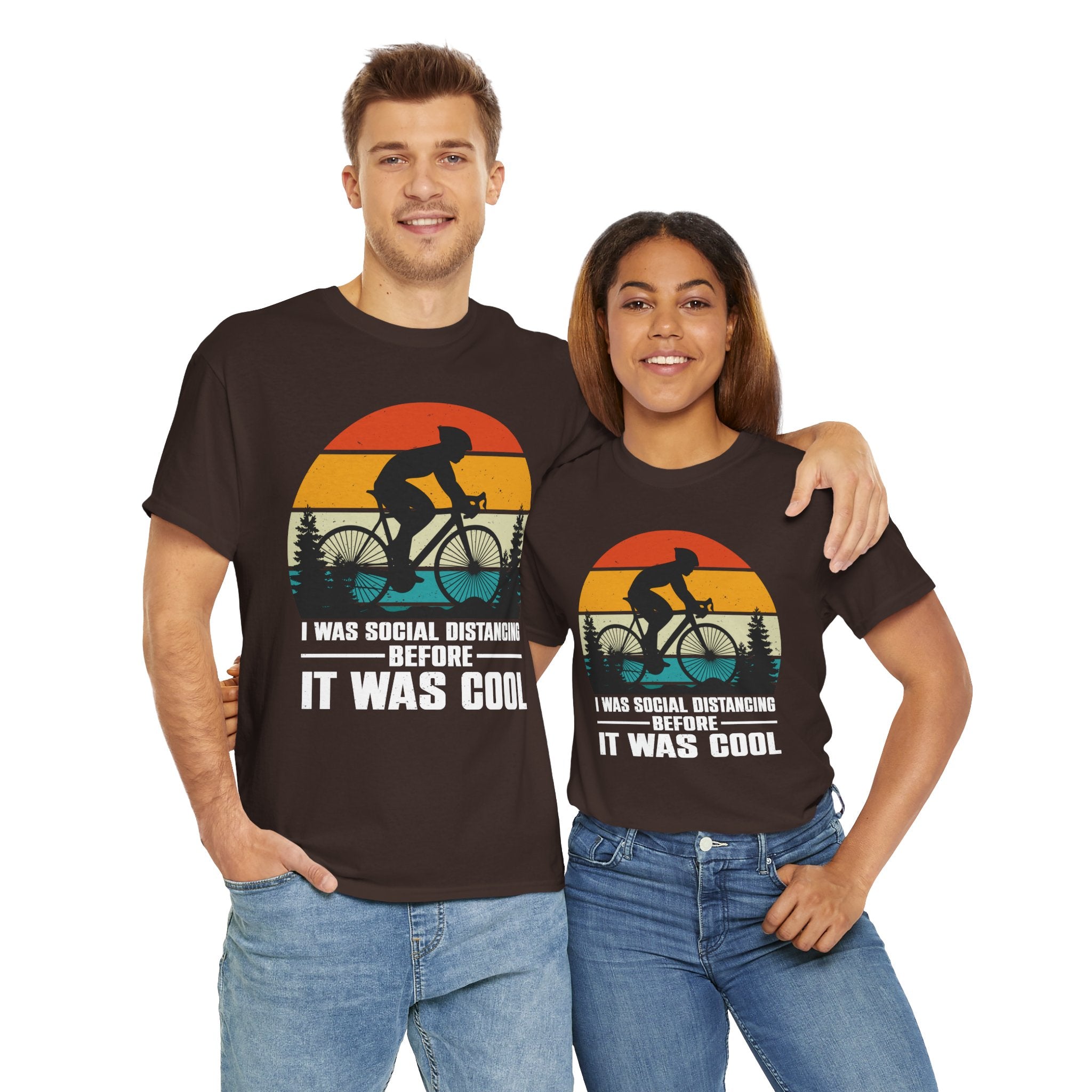 Retro Social Distancing Cyclist Tee