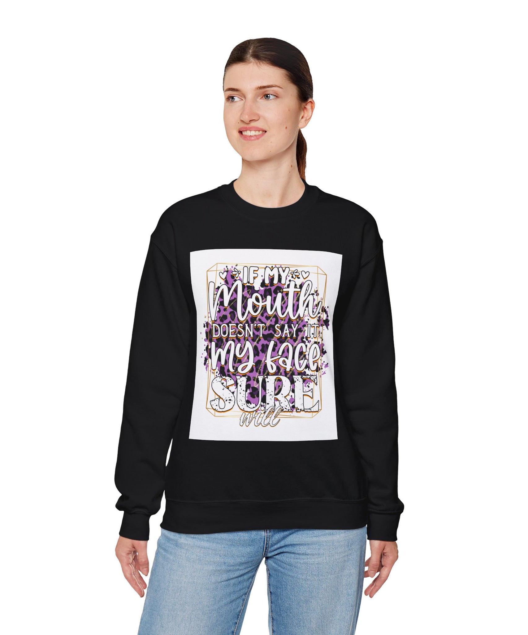 Expressive Crewneck Sweatshirt - Casual Humor Apparel, Gift for Friends, Family - Gallory Hive
