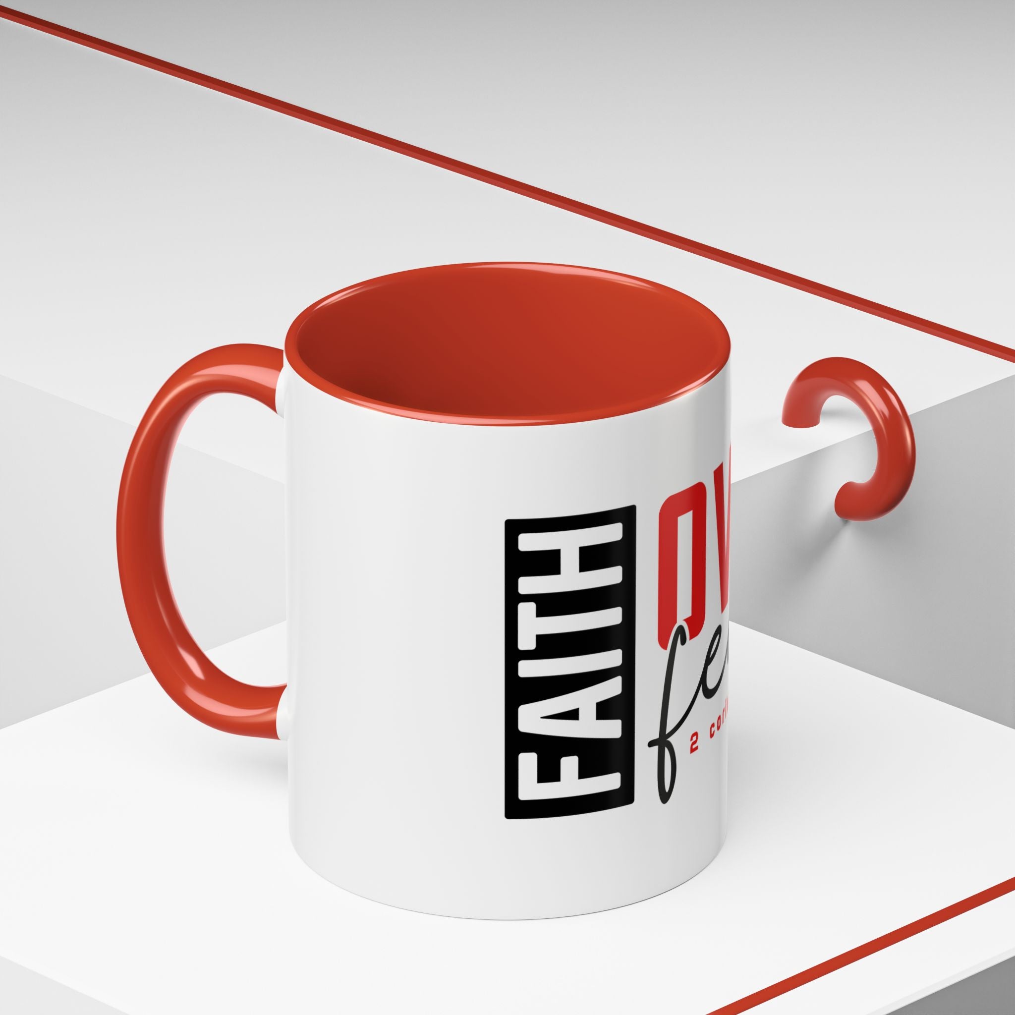 Faith Scripture Accent Coffee Mug | Gallory Hive