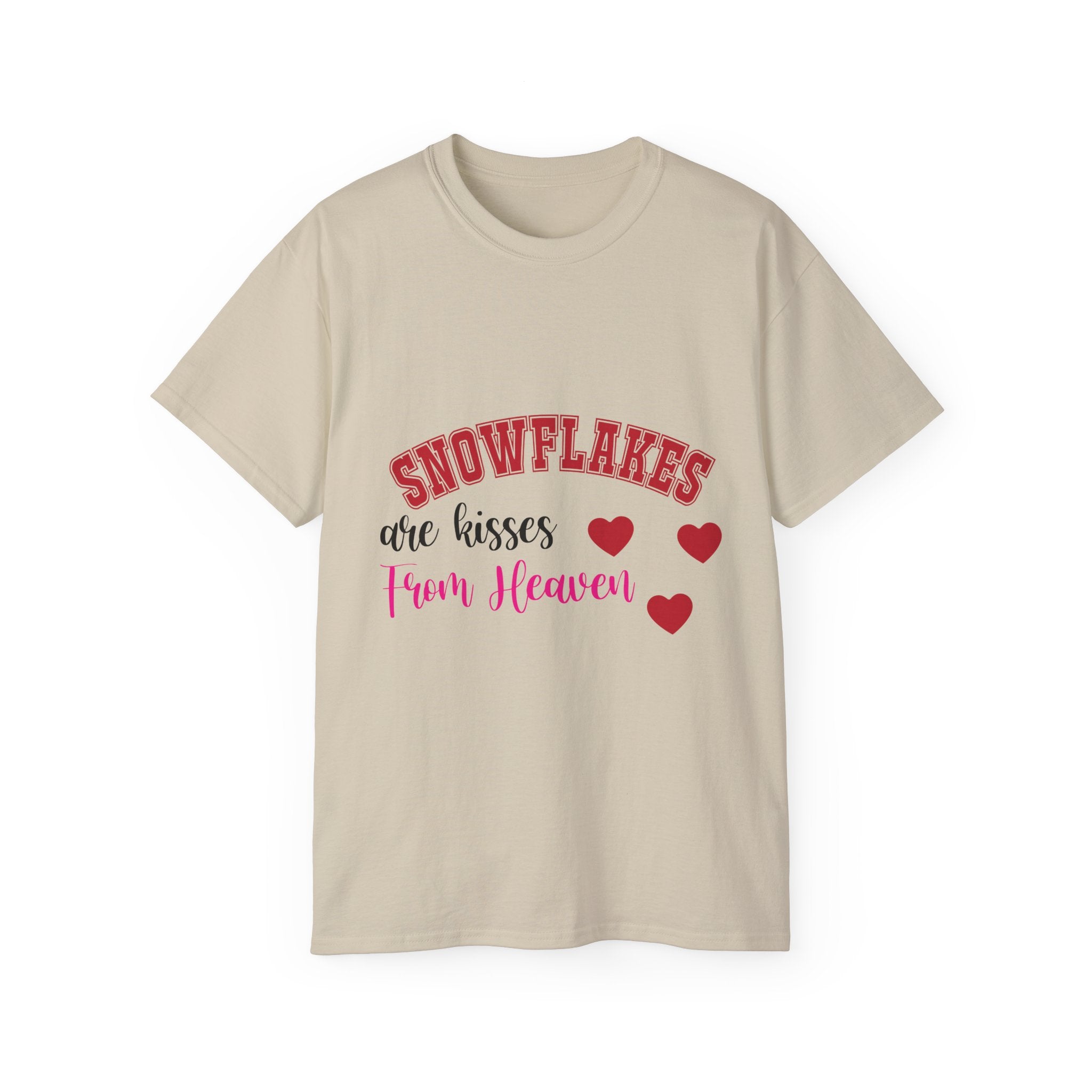 Snowflakes & Hearts Christmas T-Shirt | Gallory Hive