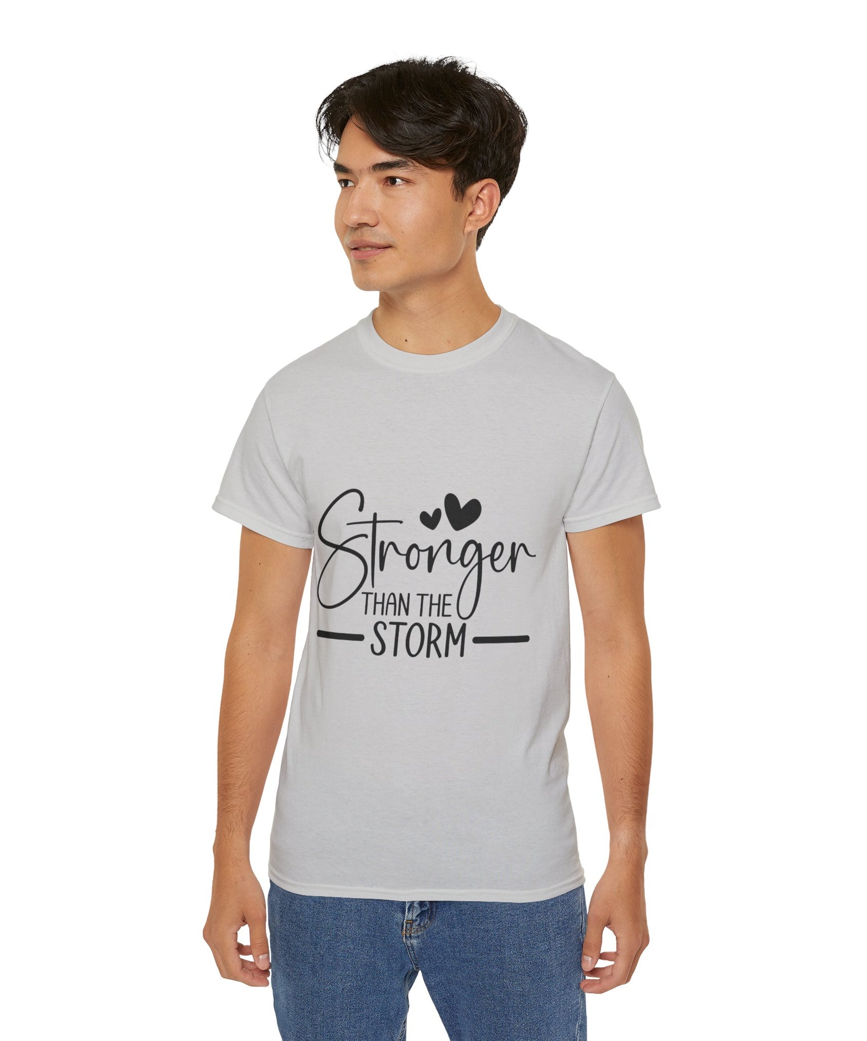 Unisex Stronger than the storm Tee - Inspirational Casual Wear, Christian T-Shirt, Motivational Gift, Faith-Based Apparel, Everyday Comfort - Gallory Hive