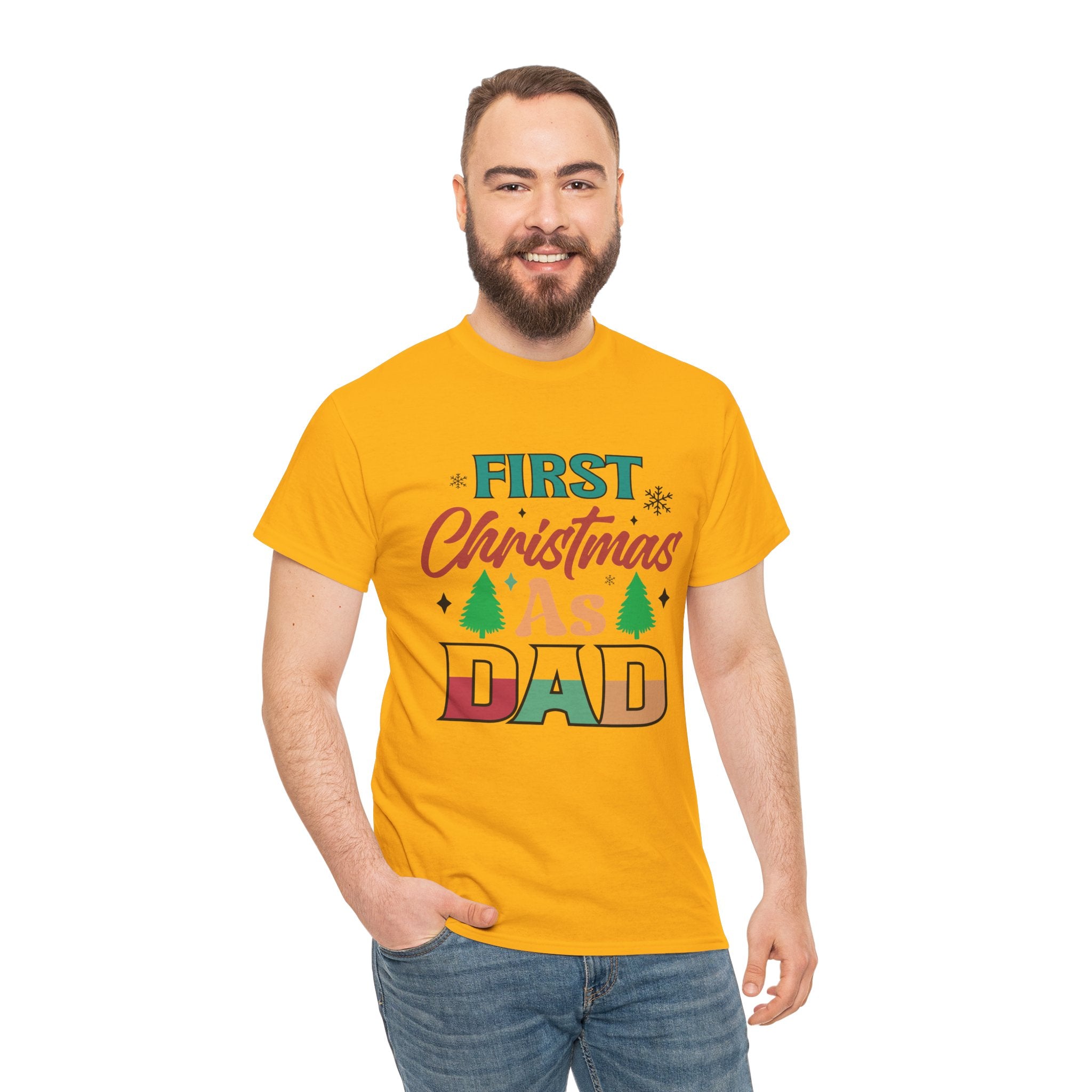 First Christmas as Dad T-Shirt | Gallory Hive