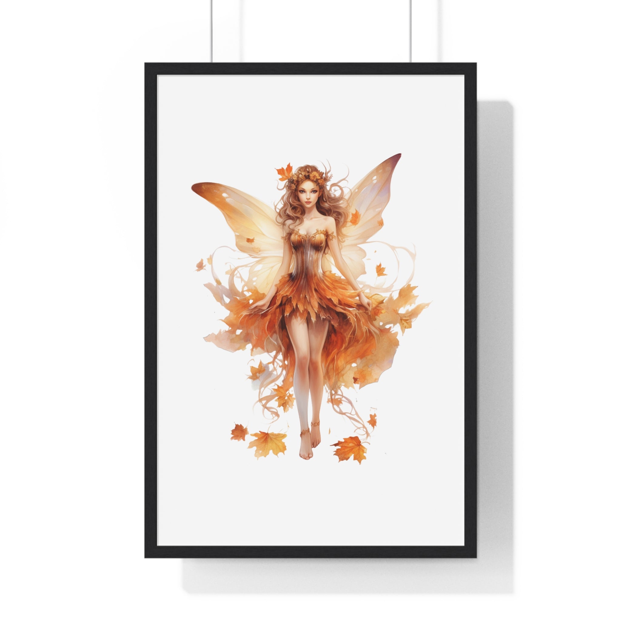 Autumn Leaf Fairy Wall Art – Fantasy Woodland Decor | Gallory Hive