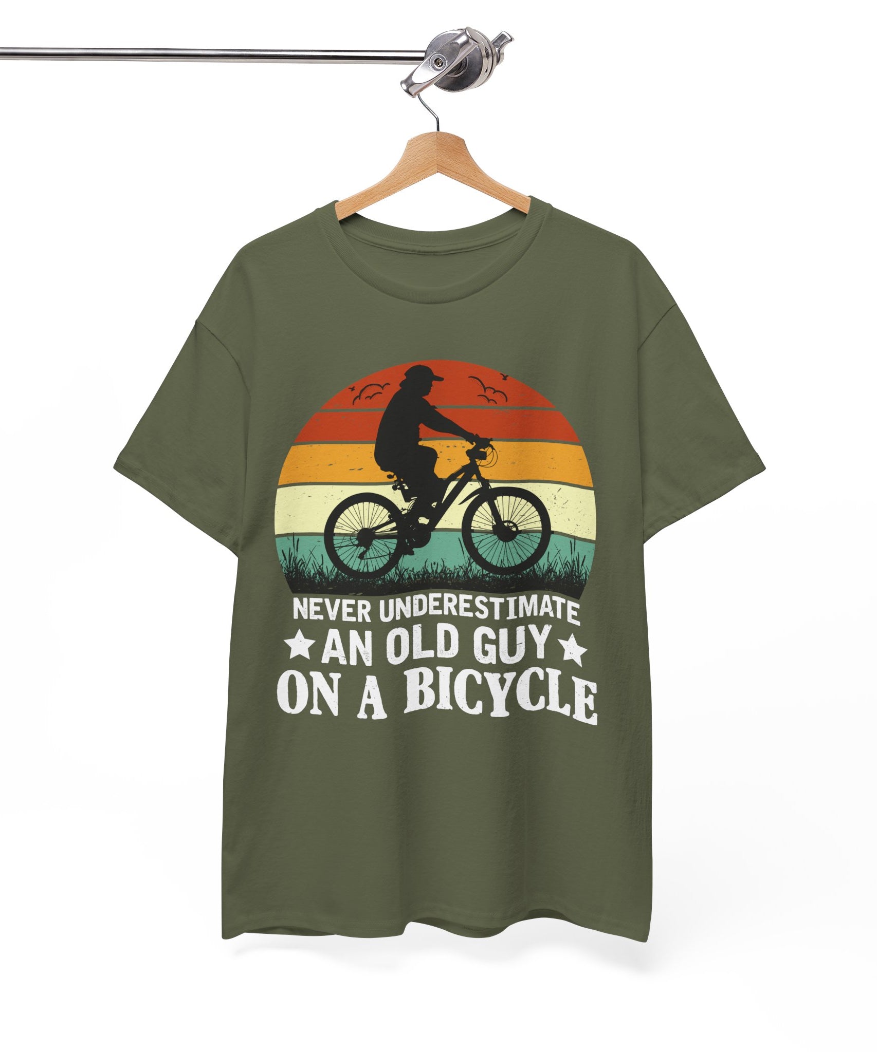 Retro Old Guy On Bicycle Shirt | Gallory Hive
