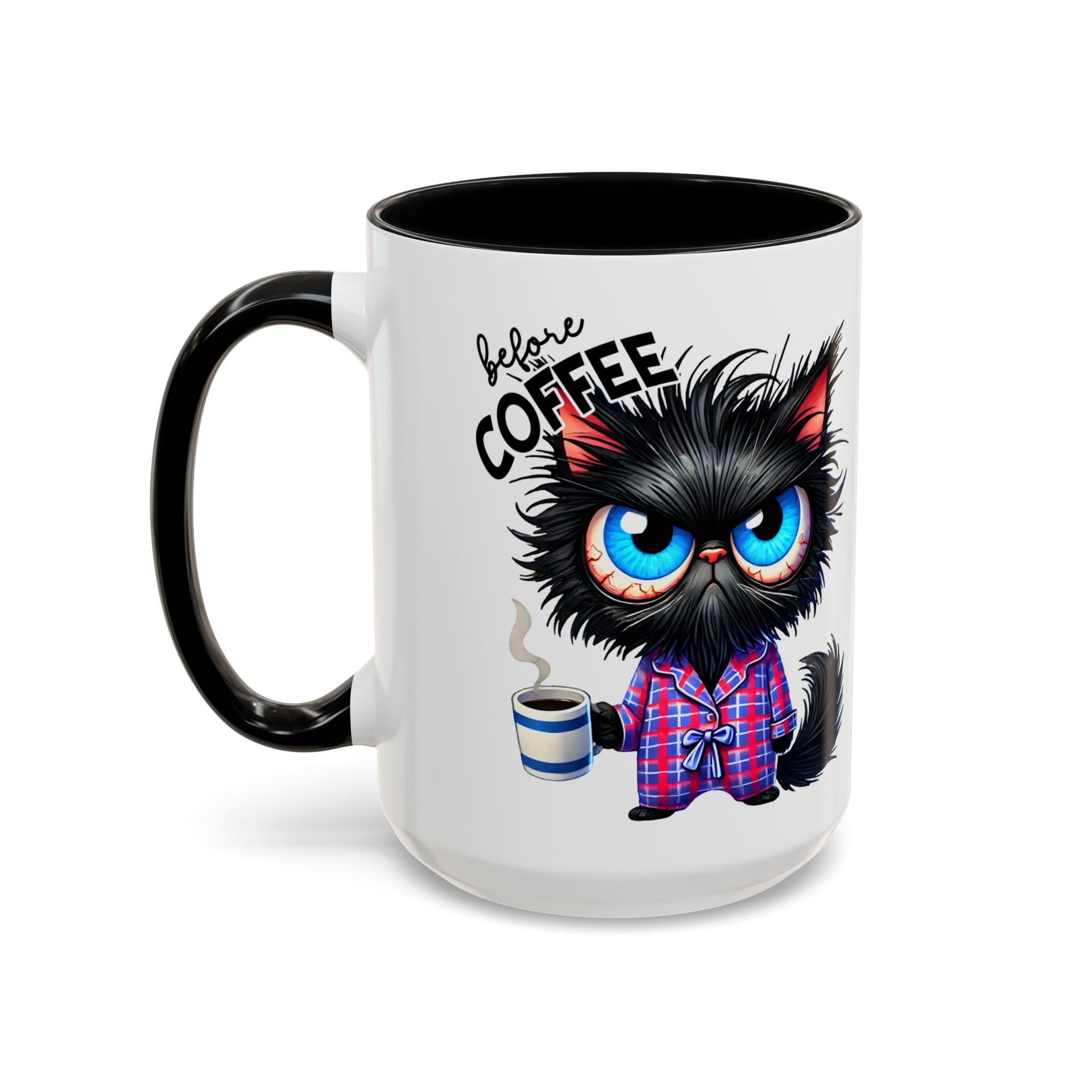 Cute Black Cat Accent Coffee Mug Gallory Hive