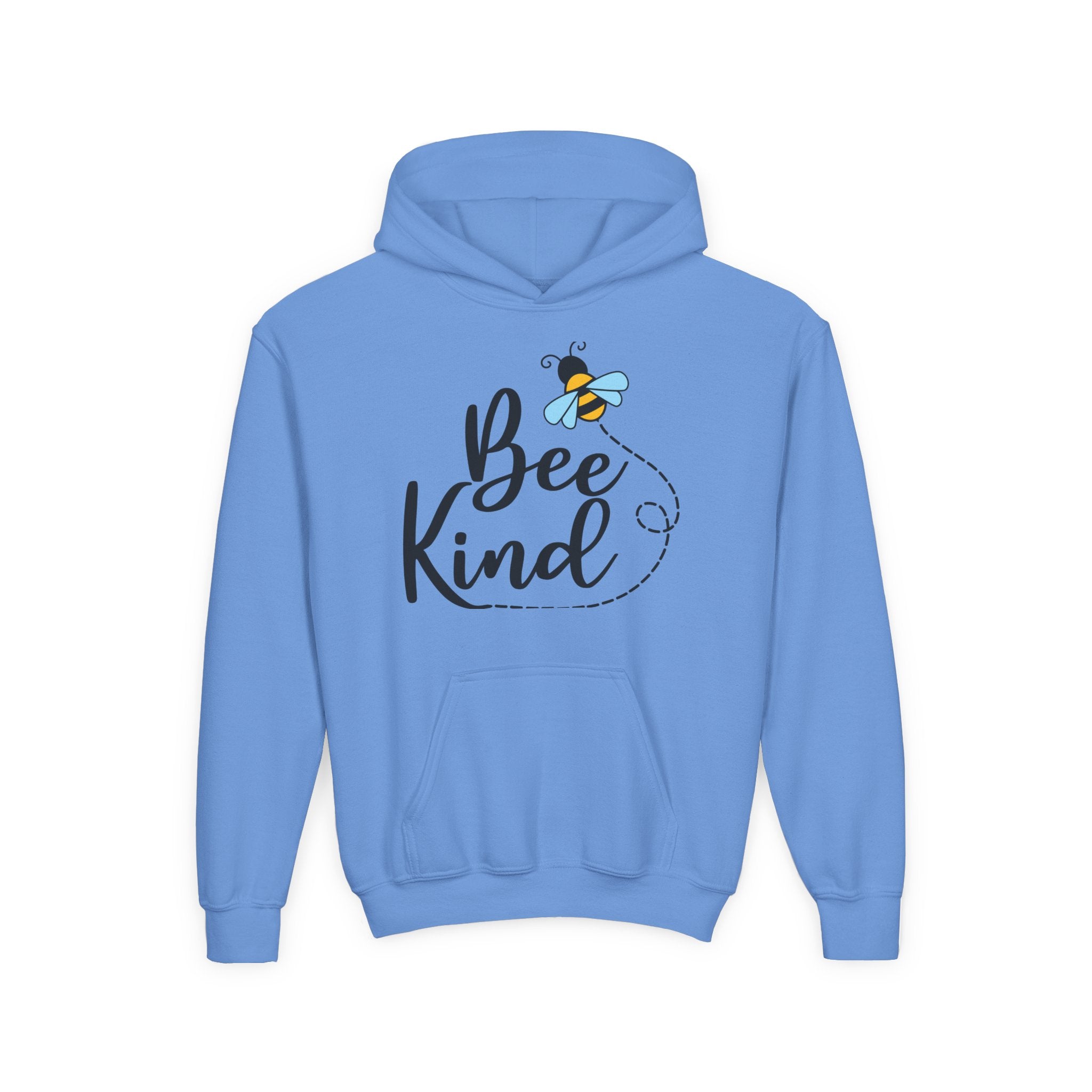 Bee Kind Youth Hooded Sweatshirt - Inspirational Nature Lover Apparel