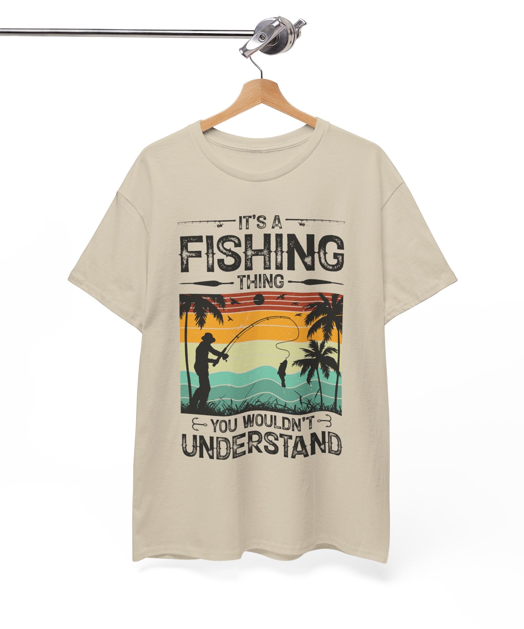 Funny Fishing Shirt – Vintage Sunset Design | Gallory Hive