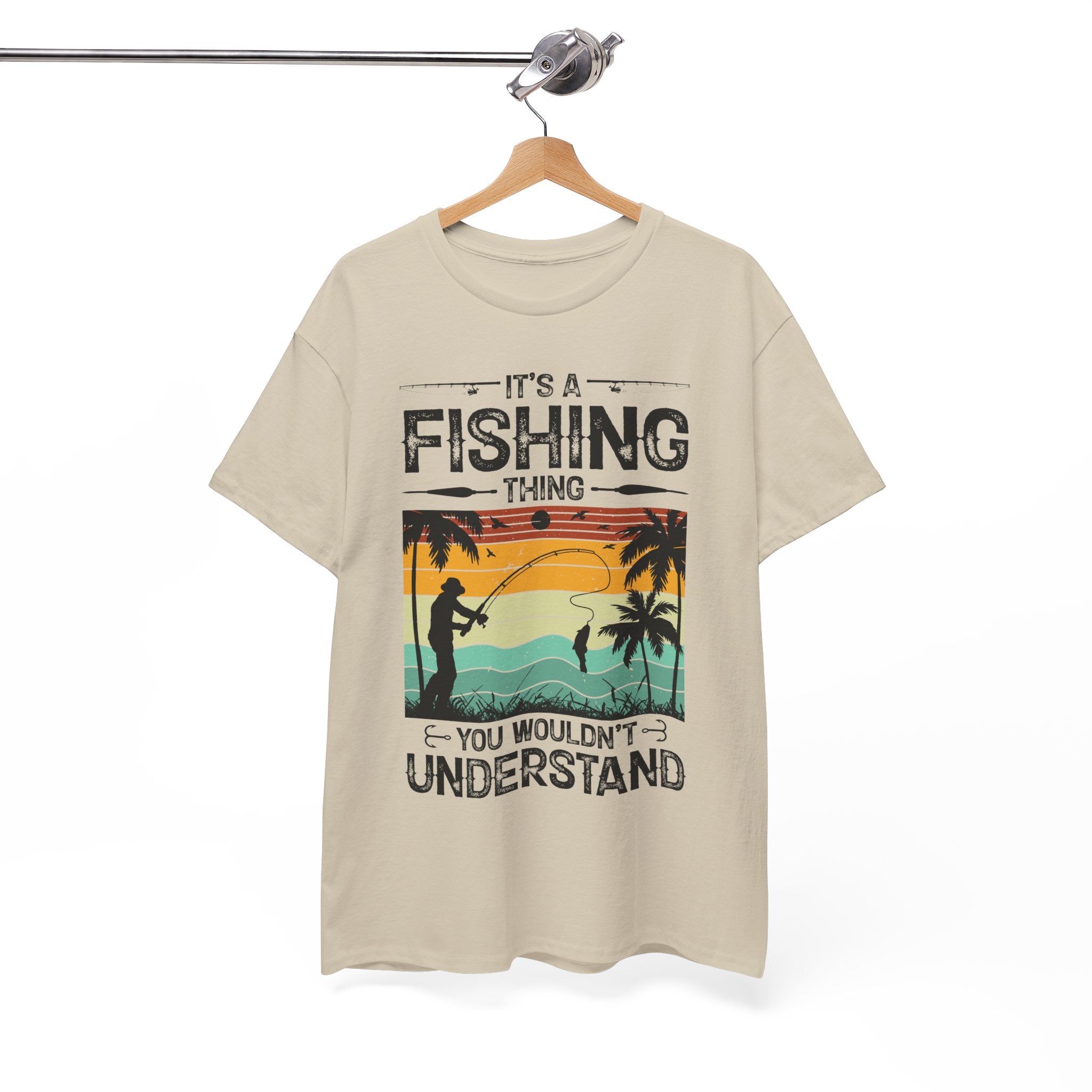 Funny Fishing Shirt – Vintage Sunset Design | Gallory Hive