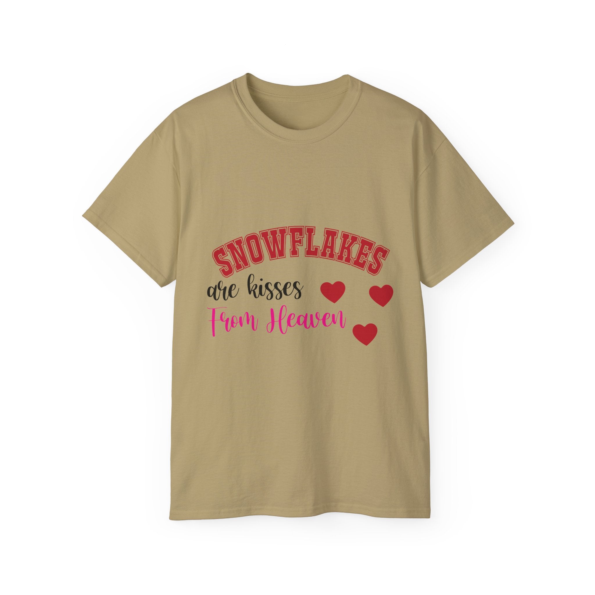 Snowflakes & Hearts Christmas T-Shirt | Gallory Hive
