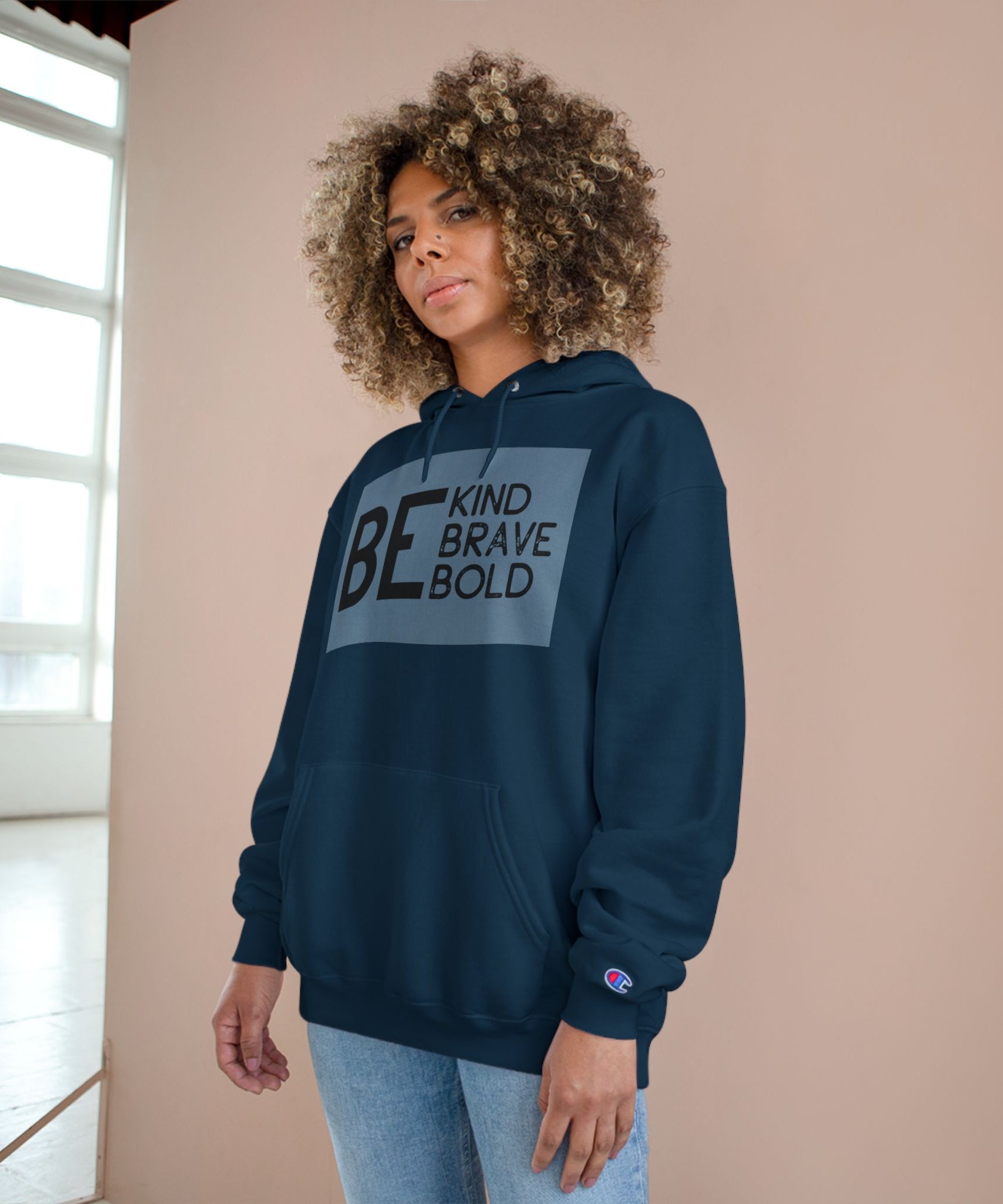 Be Original Hand Sign Hoodie by Champion