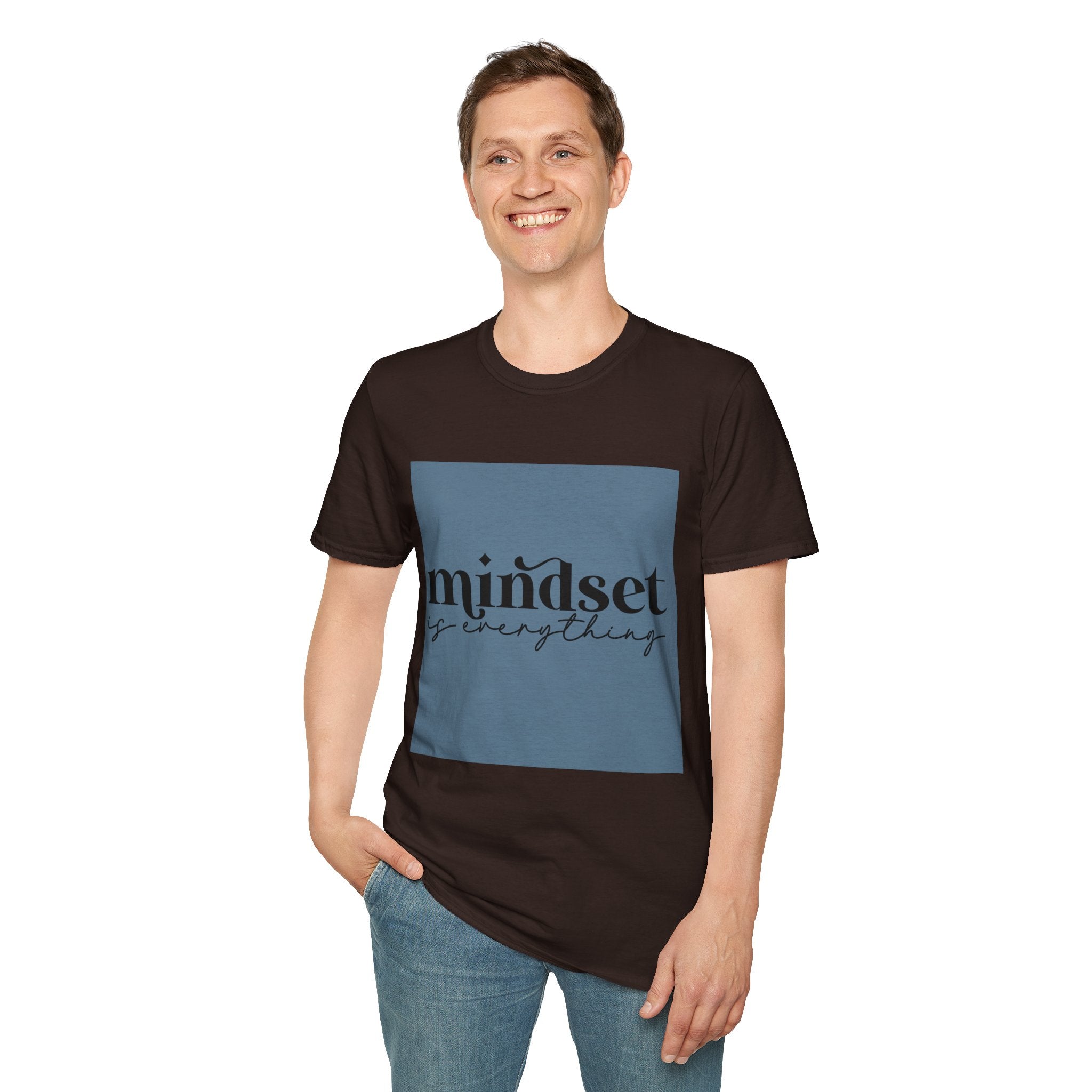 Unisex T-Shirt – "Mindset Is Everything" Motivational Quote Tee - Positive Affirmation Shirt for Friends, Inspirational Tee - Gallory Hive